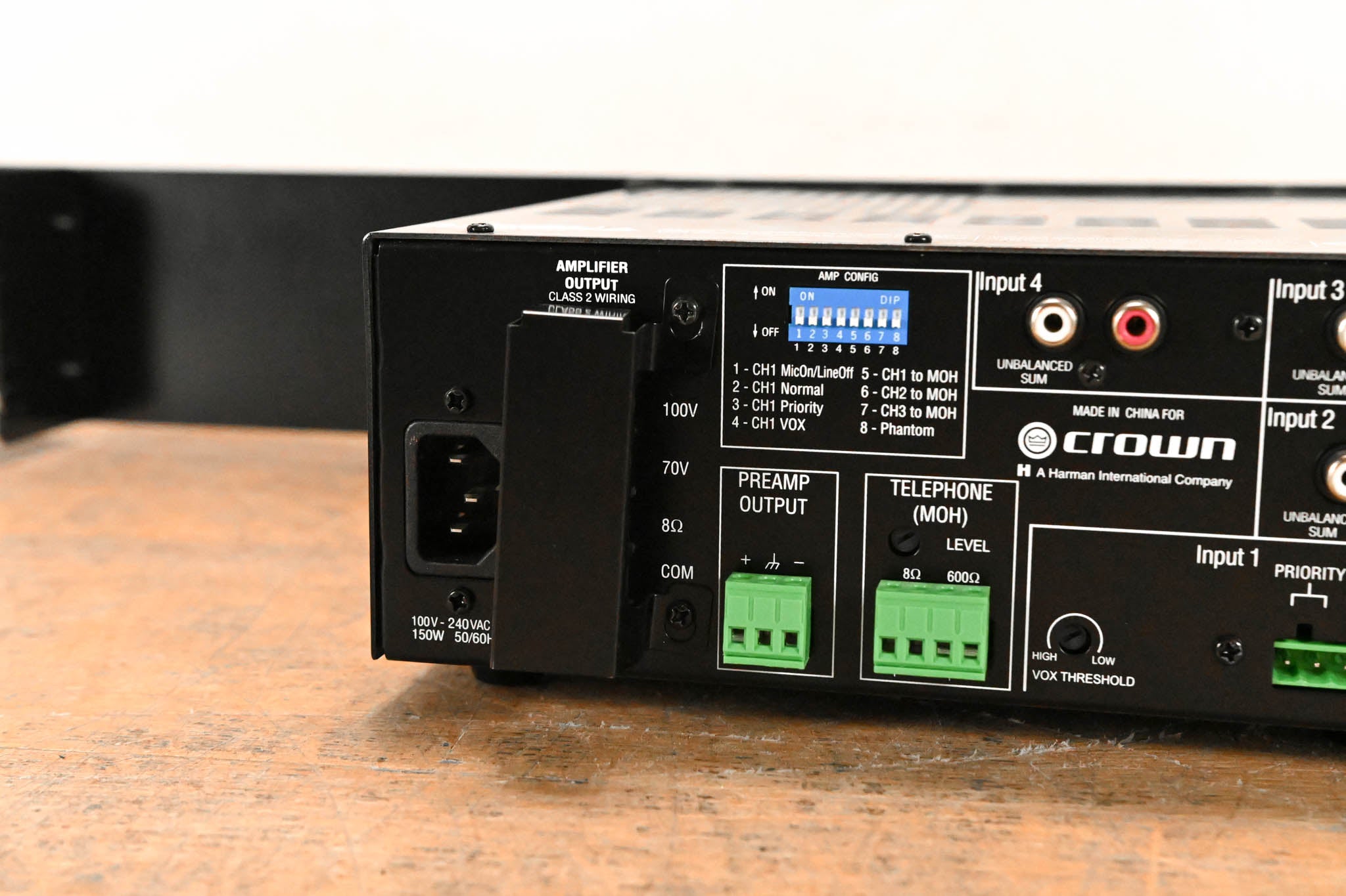 Crown 160MA Four-Input 60W Mixer-Amplifier