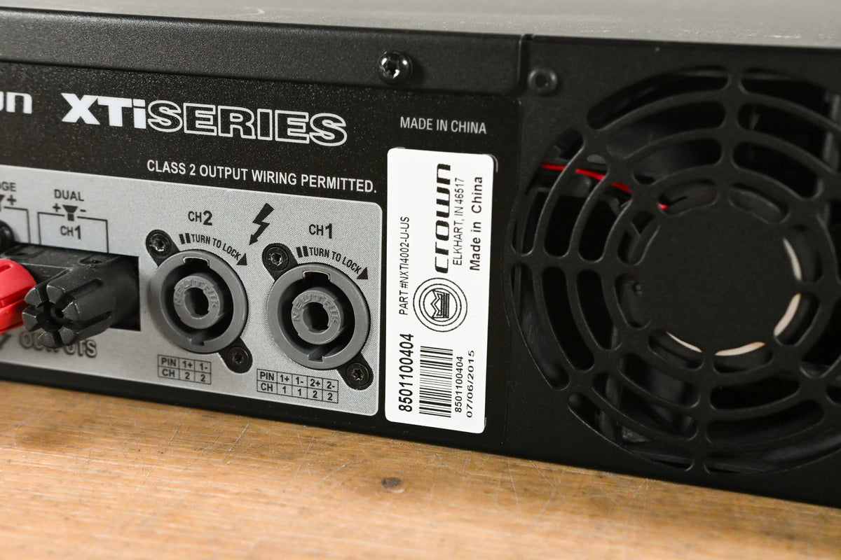 Crown XTi 4002 2-Channel, 1200W @ 4Ω Power Amplifier