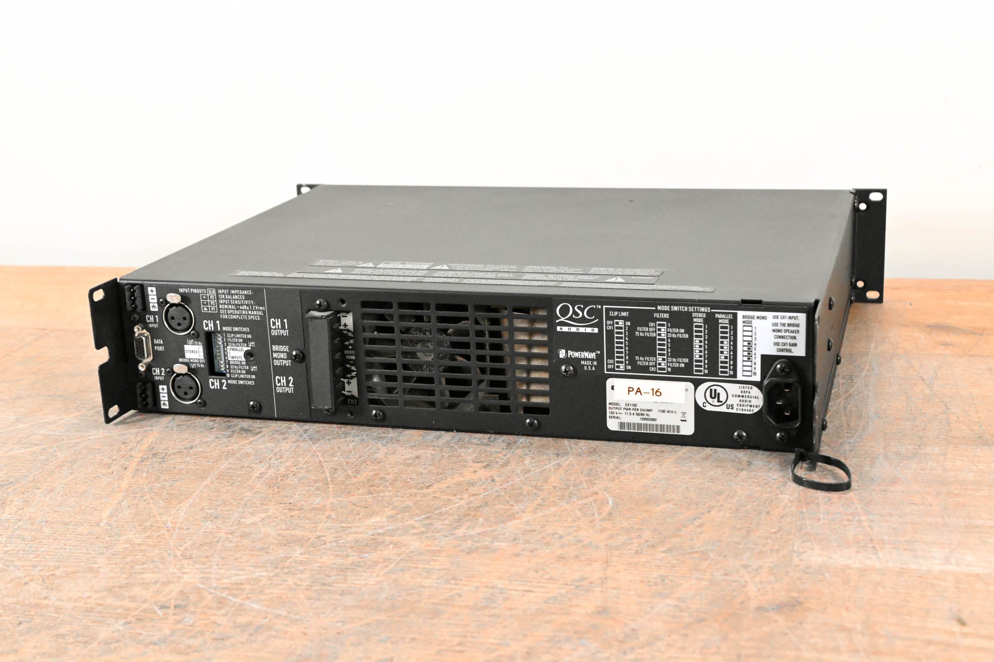 QSC CX1102 700W 2-Channel Power Amplifier