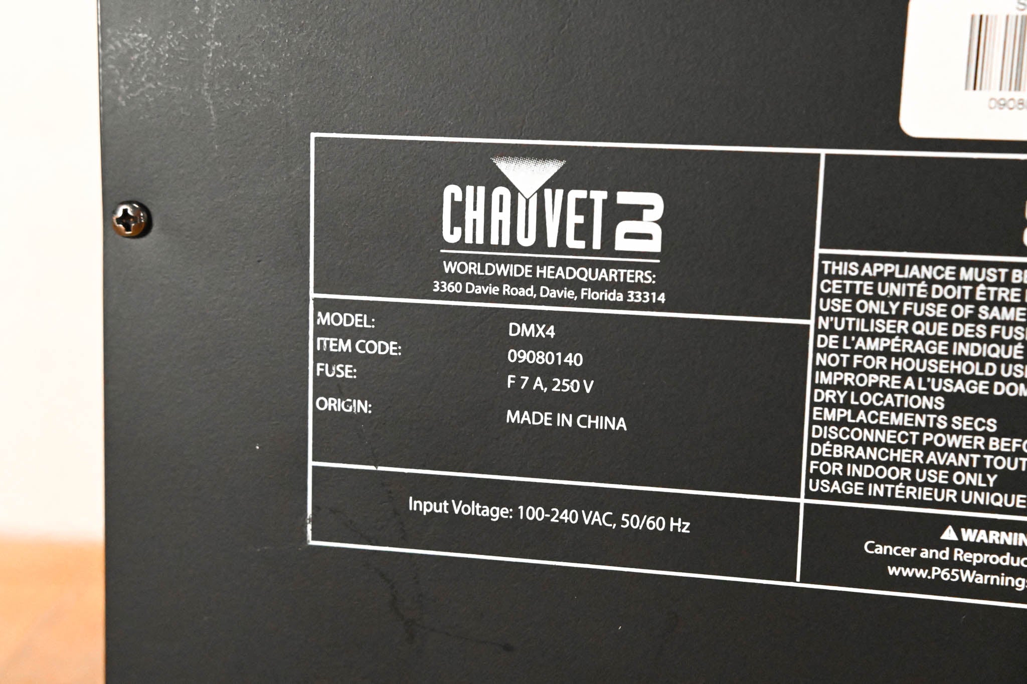 Chauvet DMX-4 4-Channel DMX Dimmer/Relay Pack