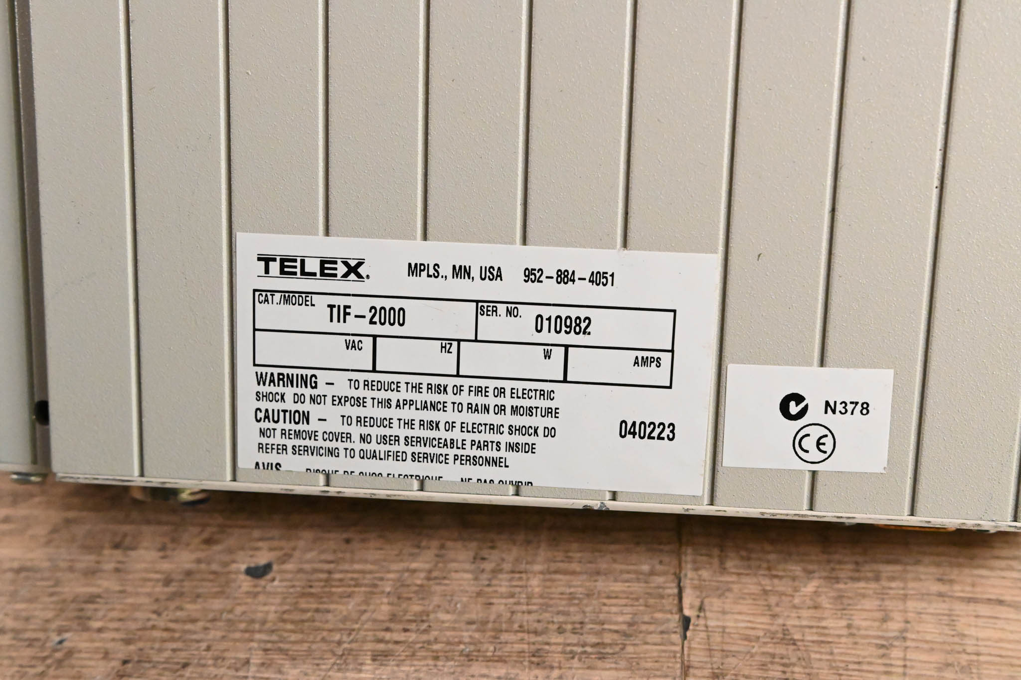 RTS TIF-2000 Single-Line Digital Telephone Interface (NO POWER SUPPLY)