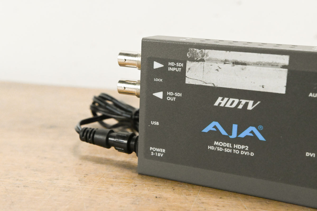 AJA HDP2 HD-SDI/SDI to DVI-D and Audio Converter
