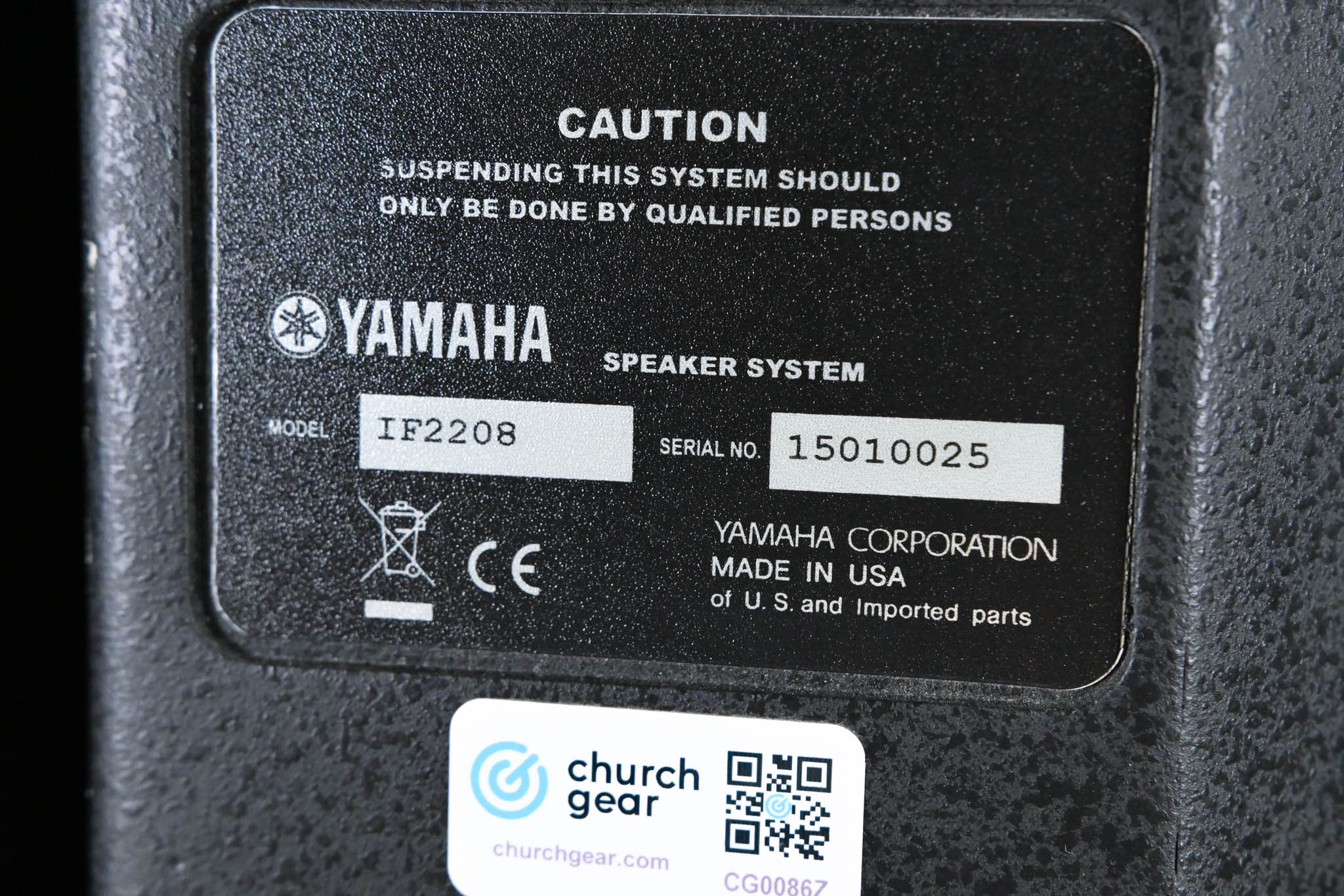 Yamaha IF2208 Dual 8" 2-Way Full-Range Loudspeaker (PAIR)