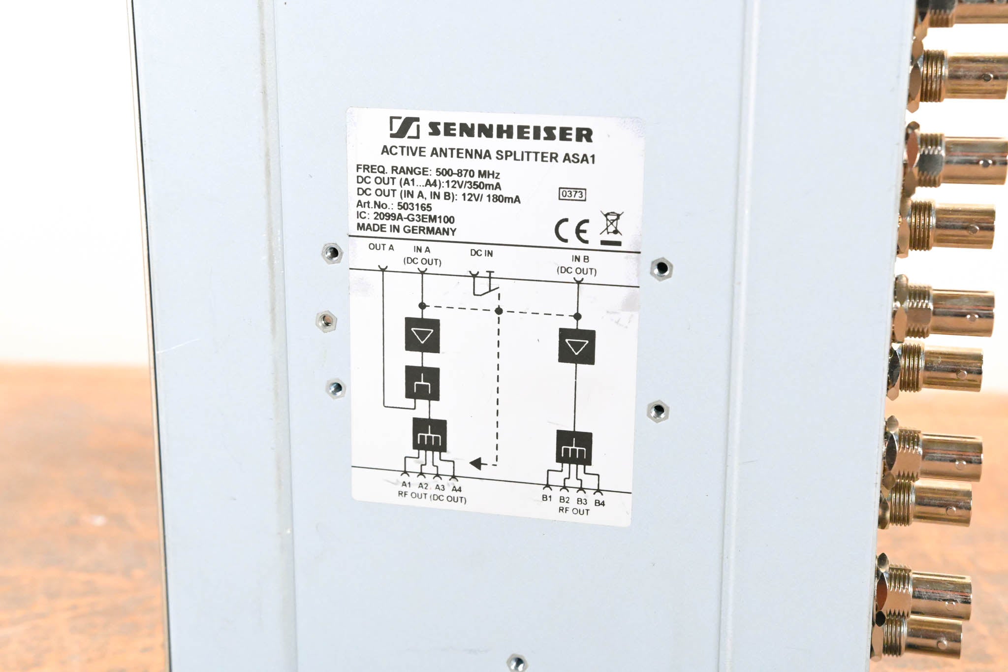 Sennheiser ASA 1 Active Antenna Splitter - 500-870 MHz (NO POWER SUPPLY)