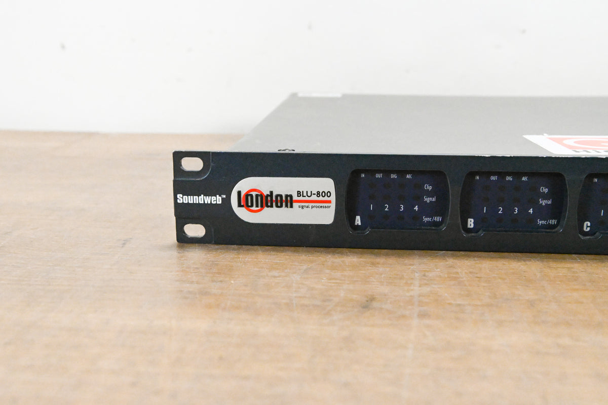 BSS London BLU-800 Signal Processor with BLU link and CobraNet