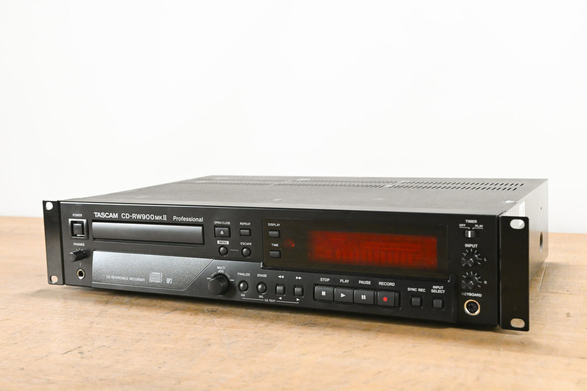 TASCAM CD-RW900 MKII Professional Rack-Mountable CD Recorder/Player