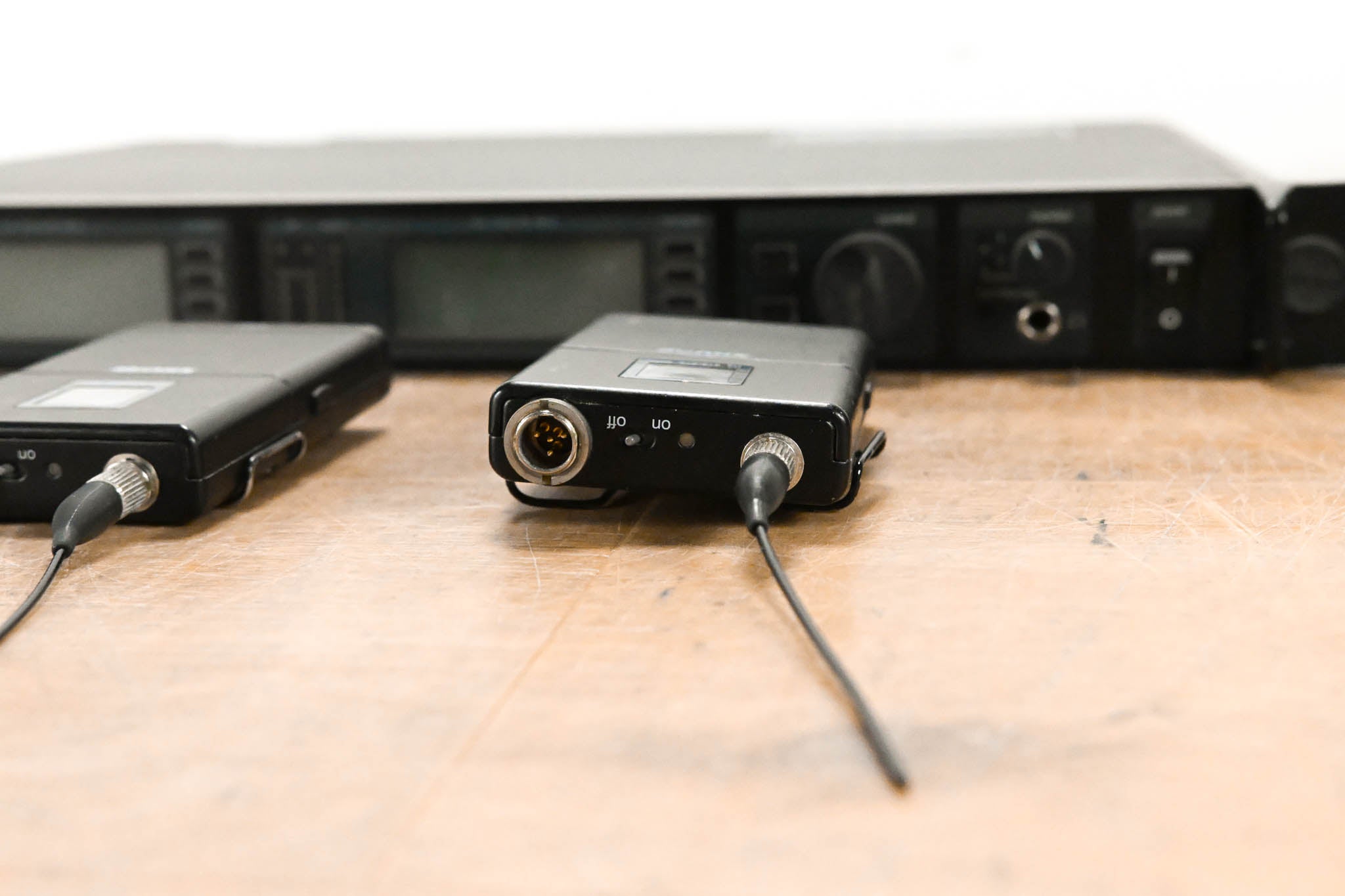 Shure UR4D Wireless Receiver w/ two UR1 Bodypack Transmitters - H4 Band
