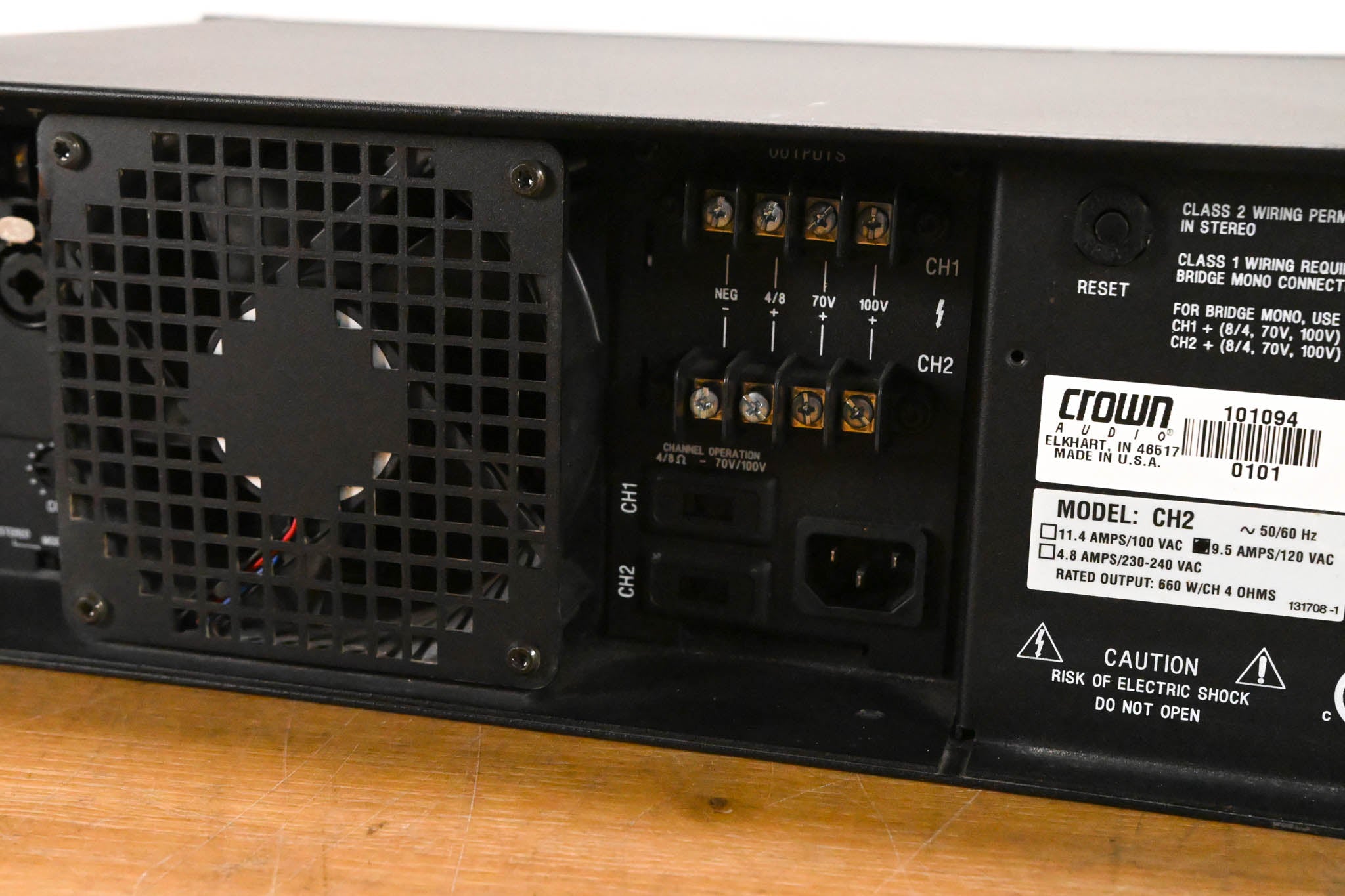 Crown CH2 Contractor Series 2-Channel Power Amplifier