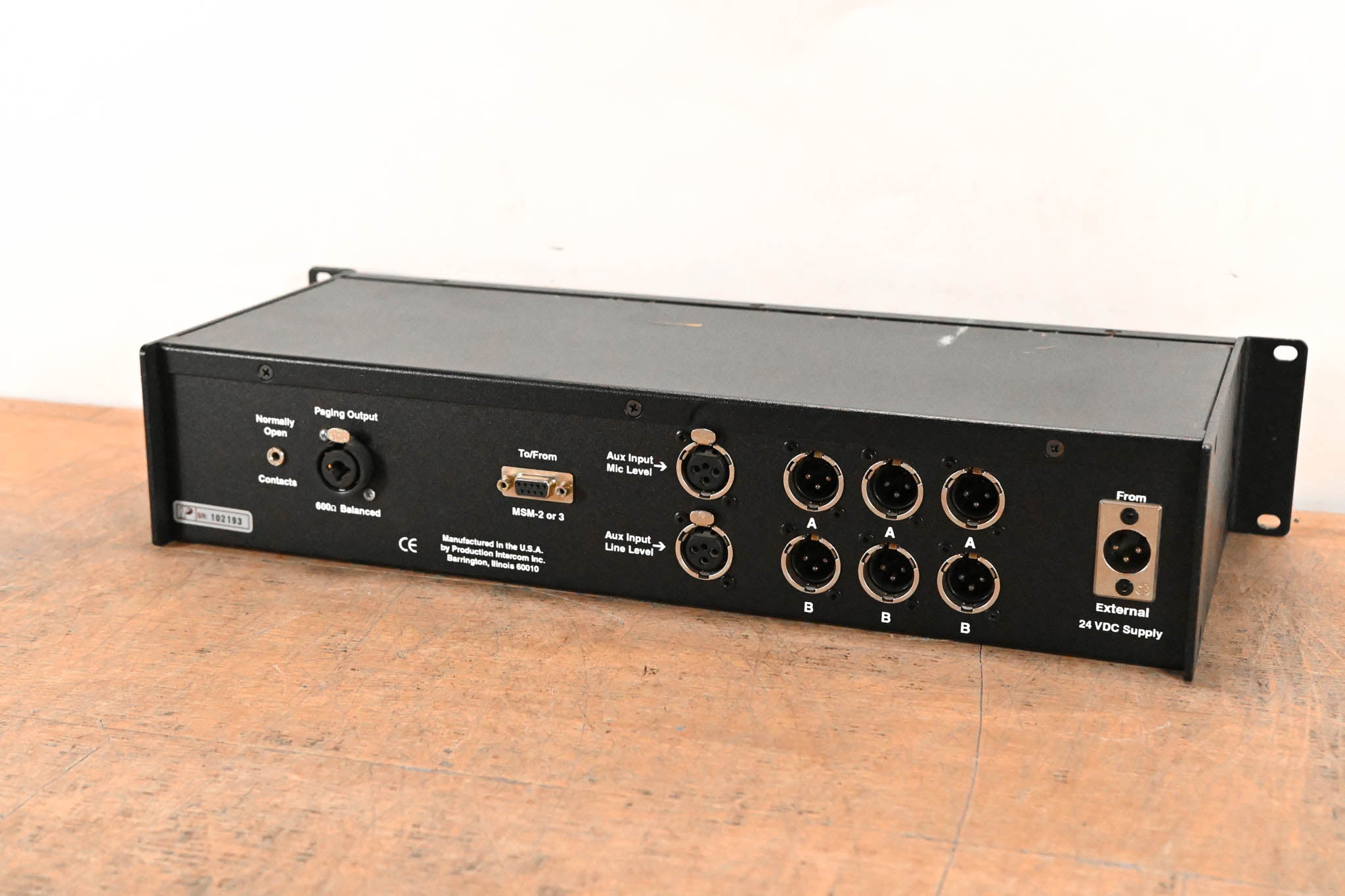 Production Intercom MS-200 2-Channel Master Station (NO POWER SUPPLY)