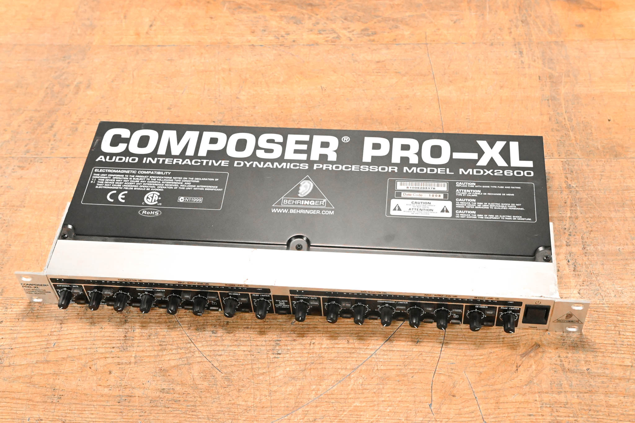 Behringer Composer Pro-XL MDX2600 Audio Interactive Dynamics Processor