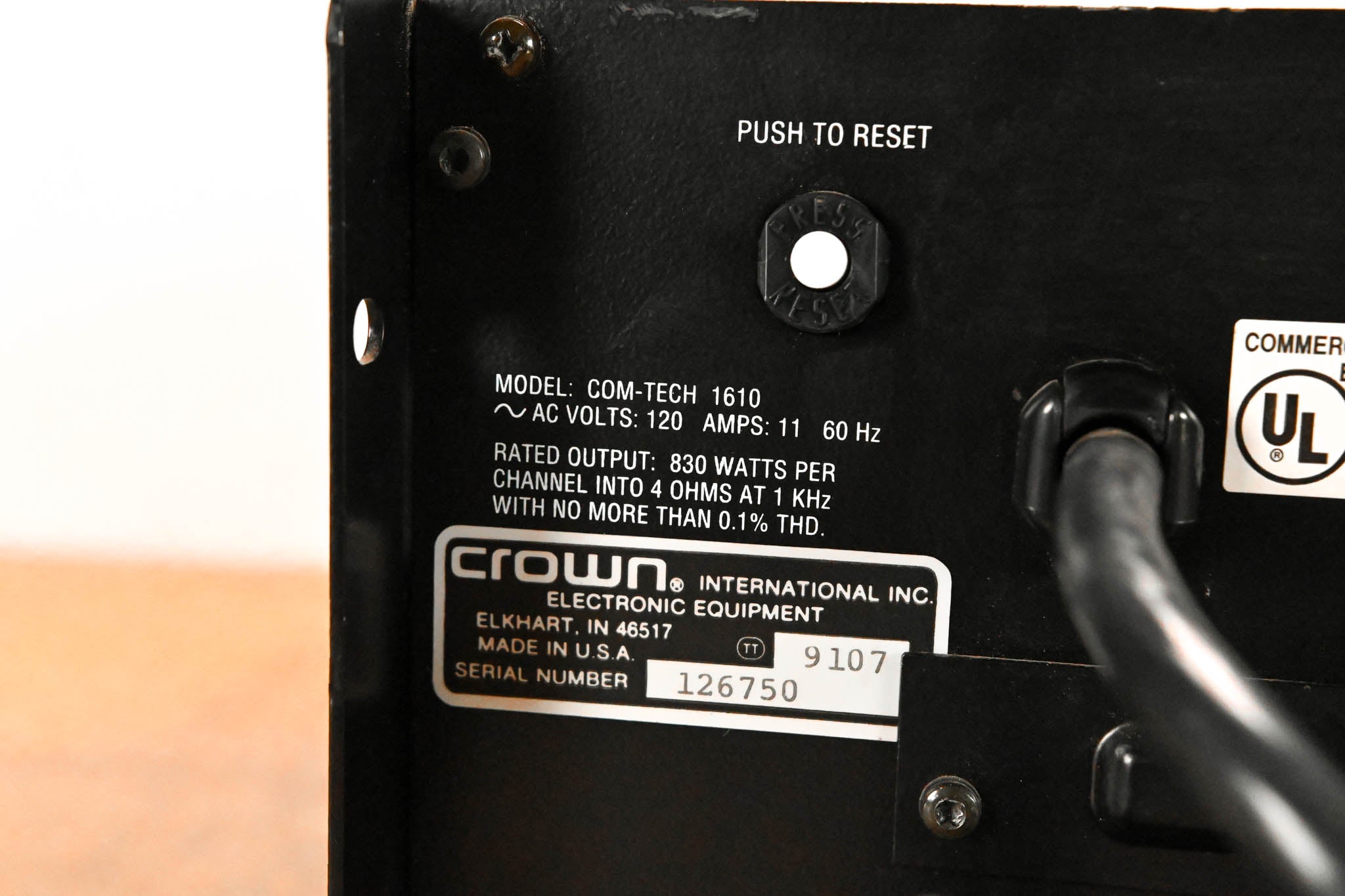 Crown Com-Tech 1610 2-Channel Power Amplifier