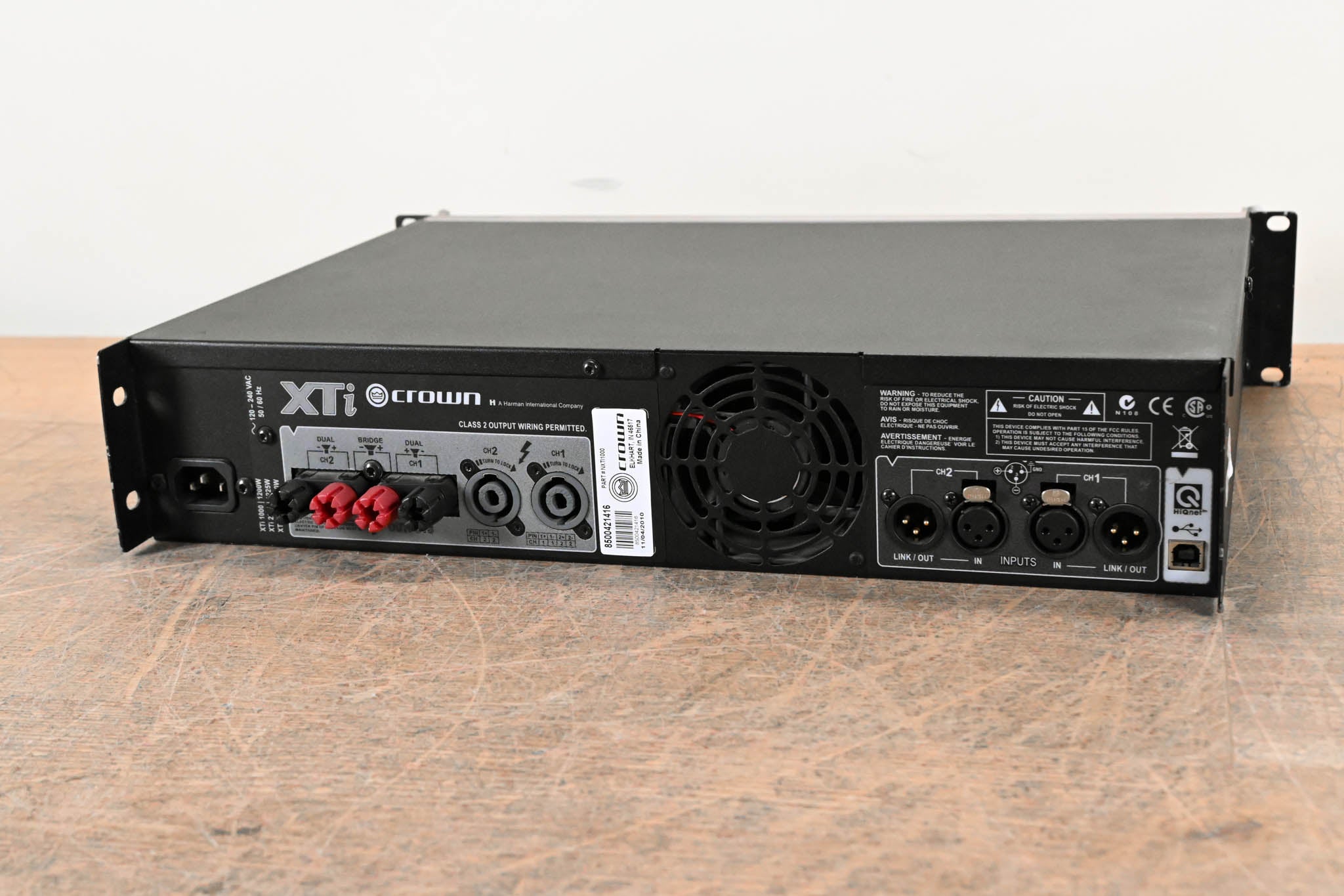 Crown XTi 1000 Stereo Power Amplifier with DSP