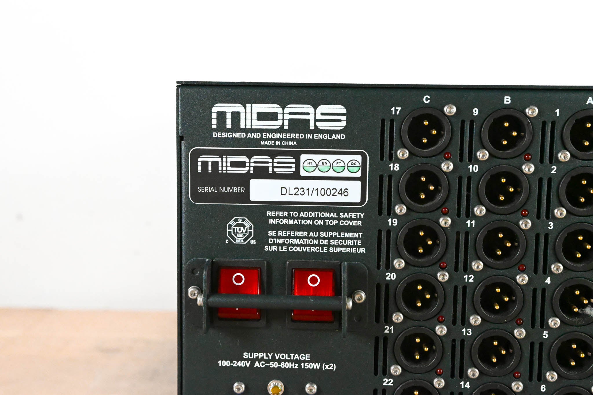 Midas DL231 24x24 Active Microphone Splitter