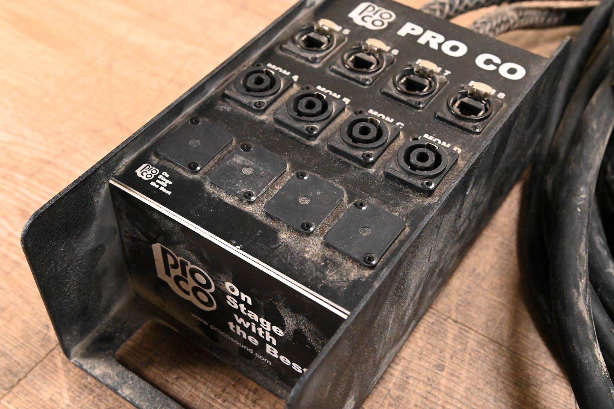 ProCo 4 etherCON, 4 speakON Stage Snake - 25 ft