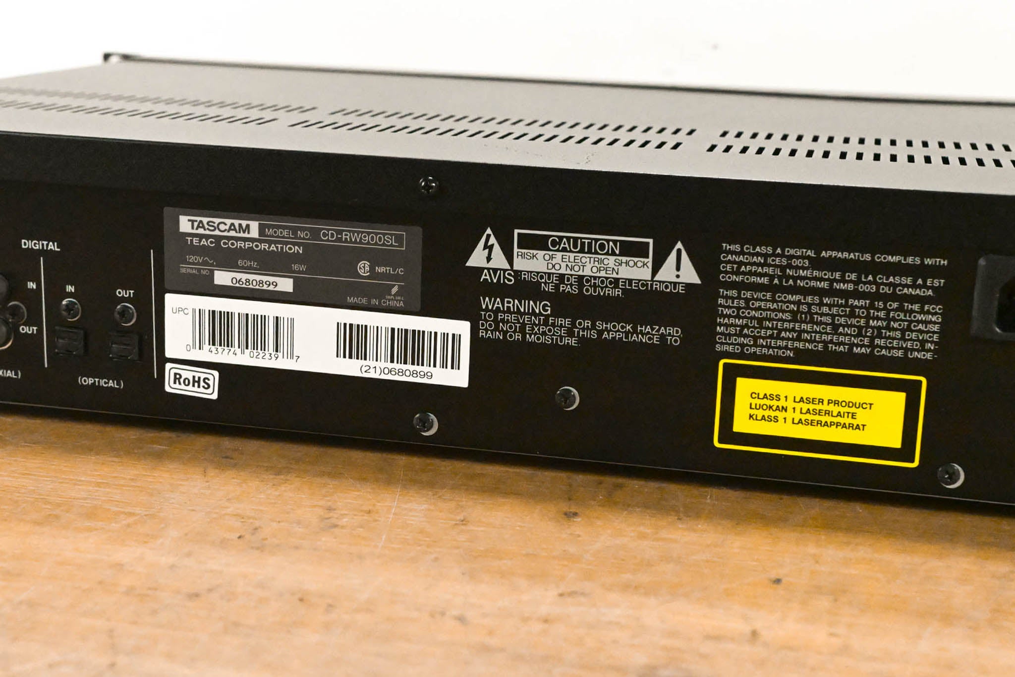 TASCAM CD-RW900SL CD Rewritable Recorder