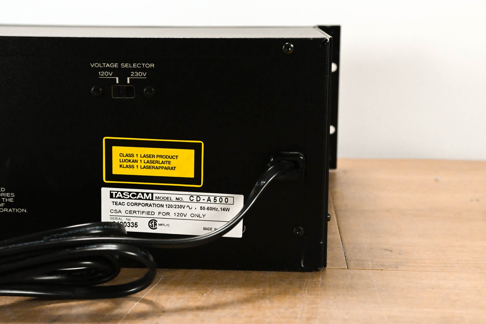 TASCAM CD-A500 3RU CD Player / Cassette Deck