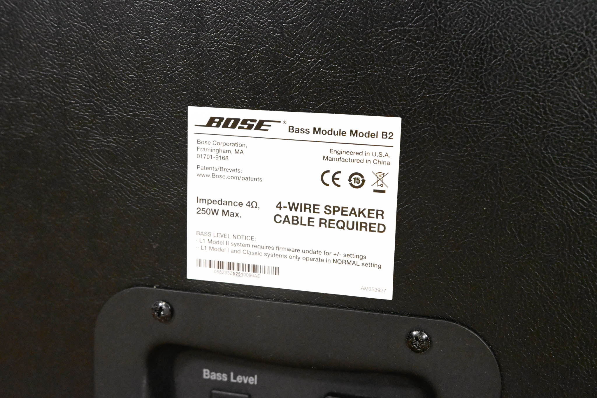 Bose B2 Bass Module for L1 Portable PA System