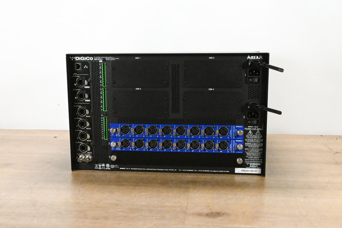 DiGiCo 4REA4 Audio Processing Engine w/ 2x 8-Ch SD Mic Preamp Modules