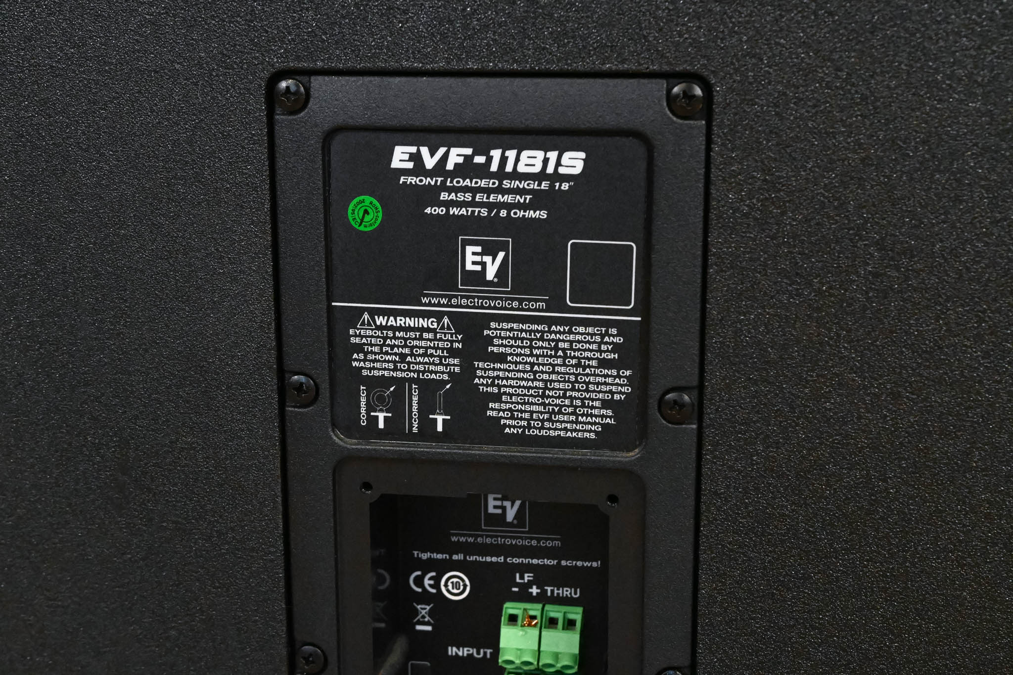 Electro-Voice (EV) EVF-1181S 18" Passive Subwoofer