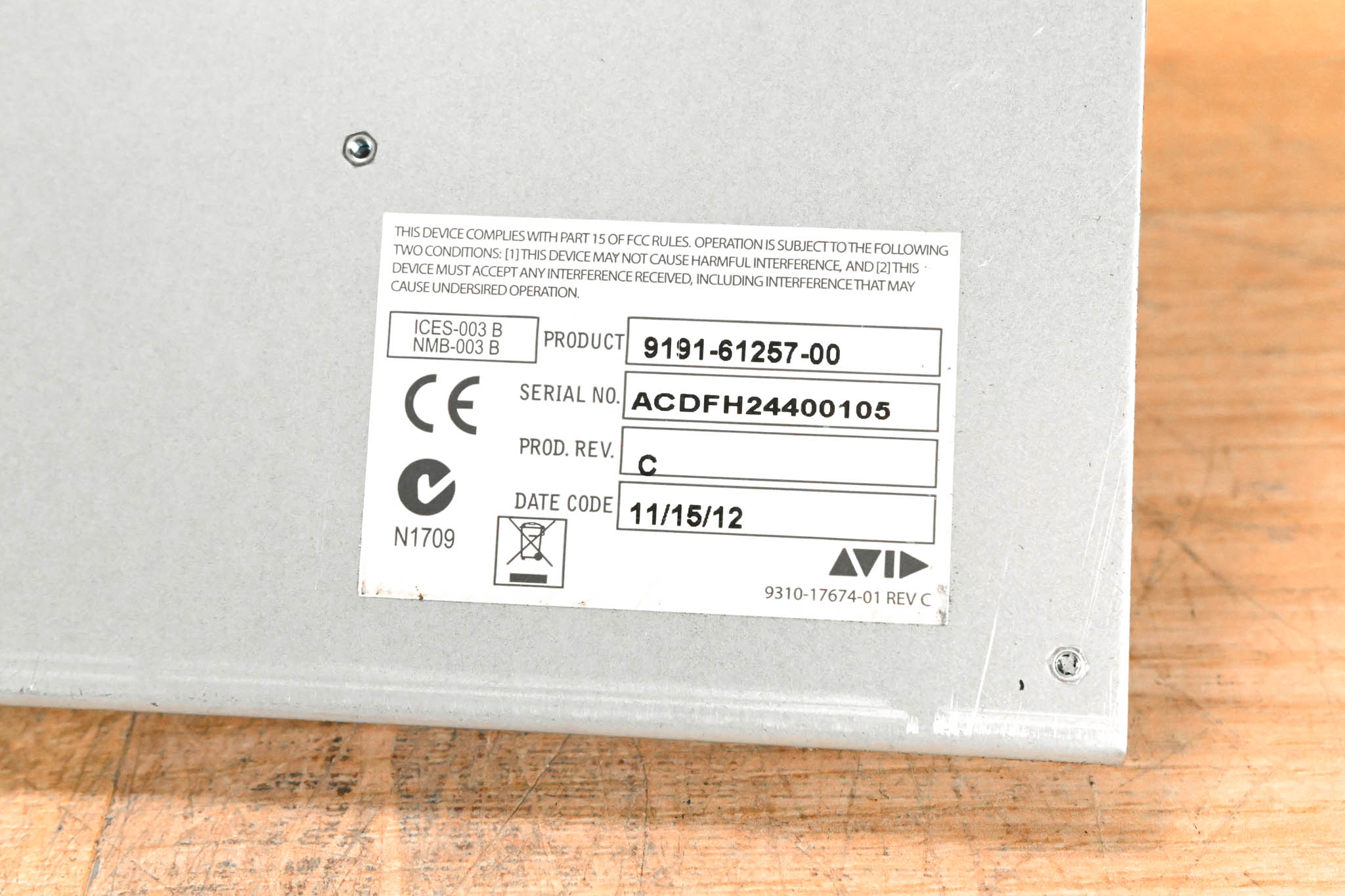 AVID AI16 Analog Input Card for VENUE Mix Rack Systems