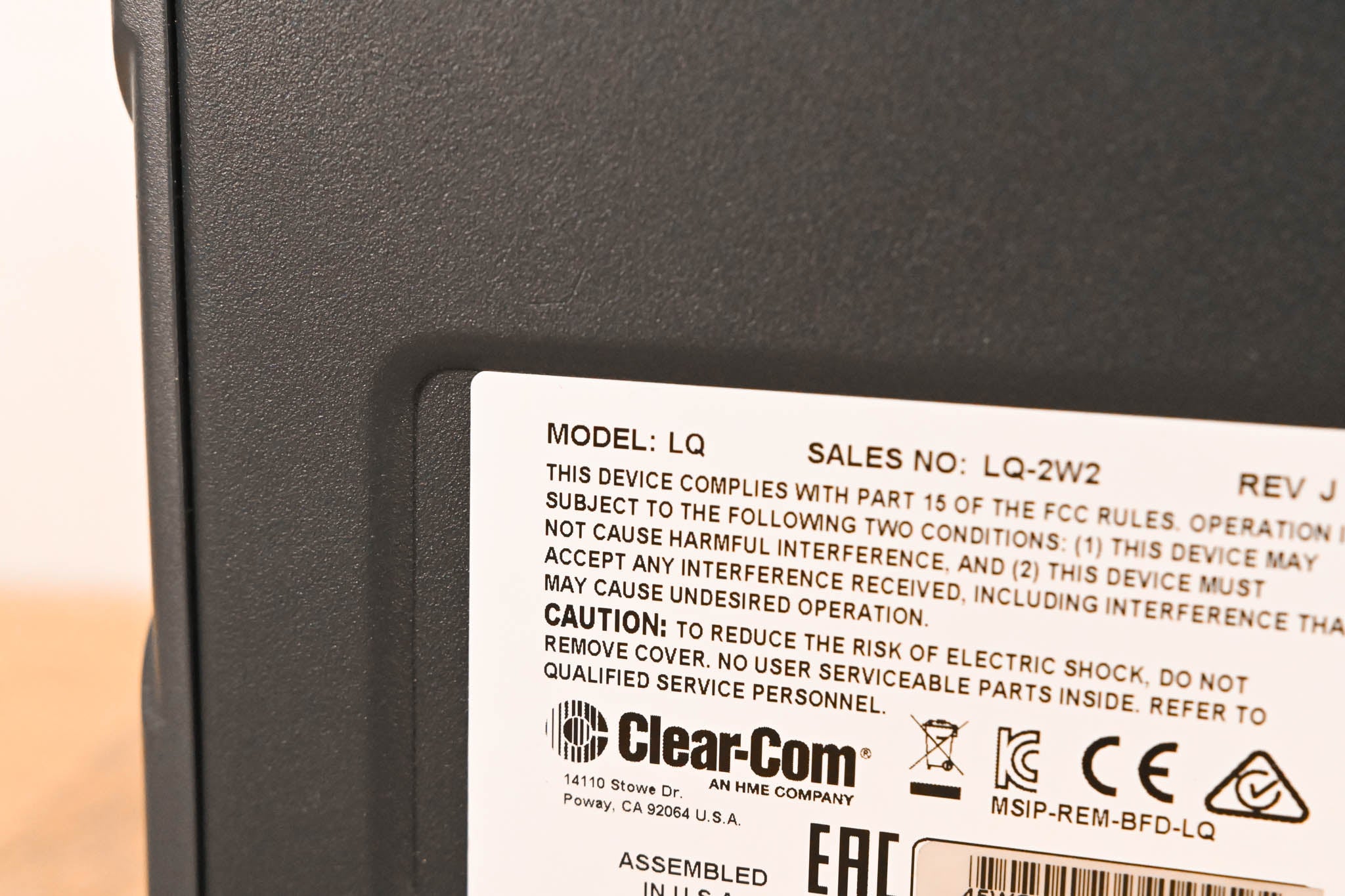 Clear-Com LQ-2W2 Compact 2-Port Partyline IP Interface (NO POWER SUPPLY)