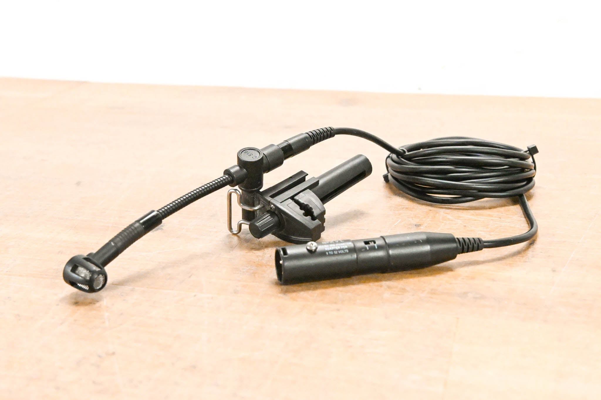 AKG C518 Clip-On Drum Microphone w/ MPA V L Micro Mic Phantom Adapter