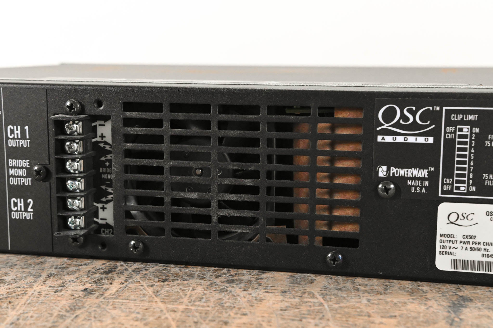 QSC CX502 2-Channel Power Amplifier