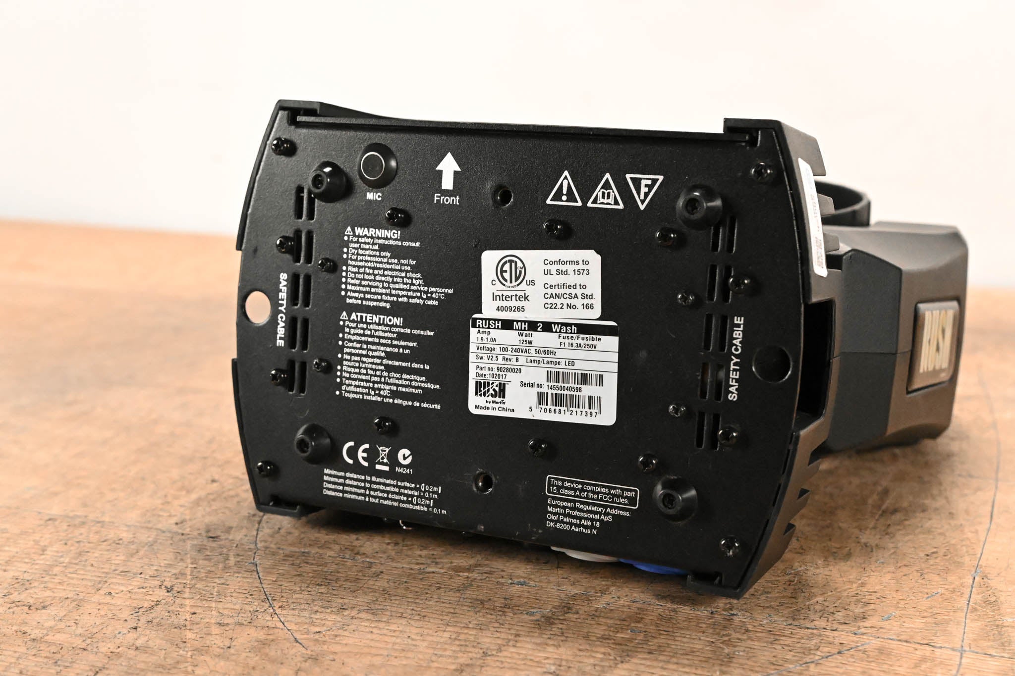 Martin Lighting RUSH MH 2 Wash LED Wash Moving Head Fixture