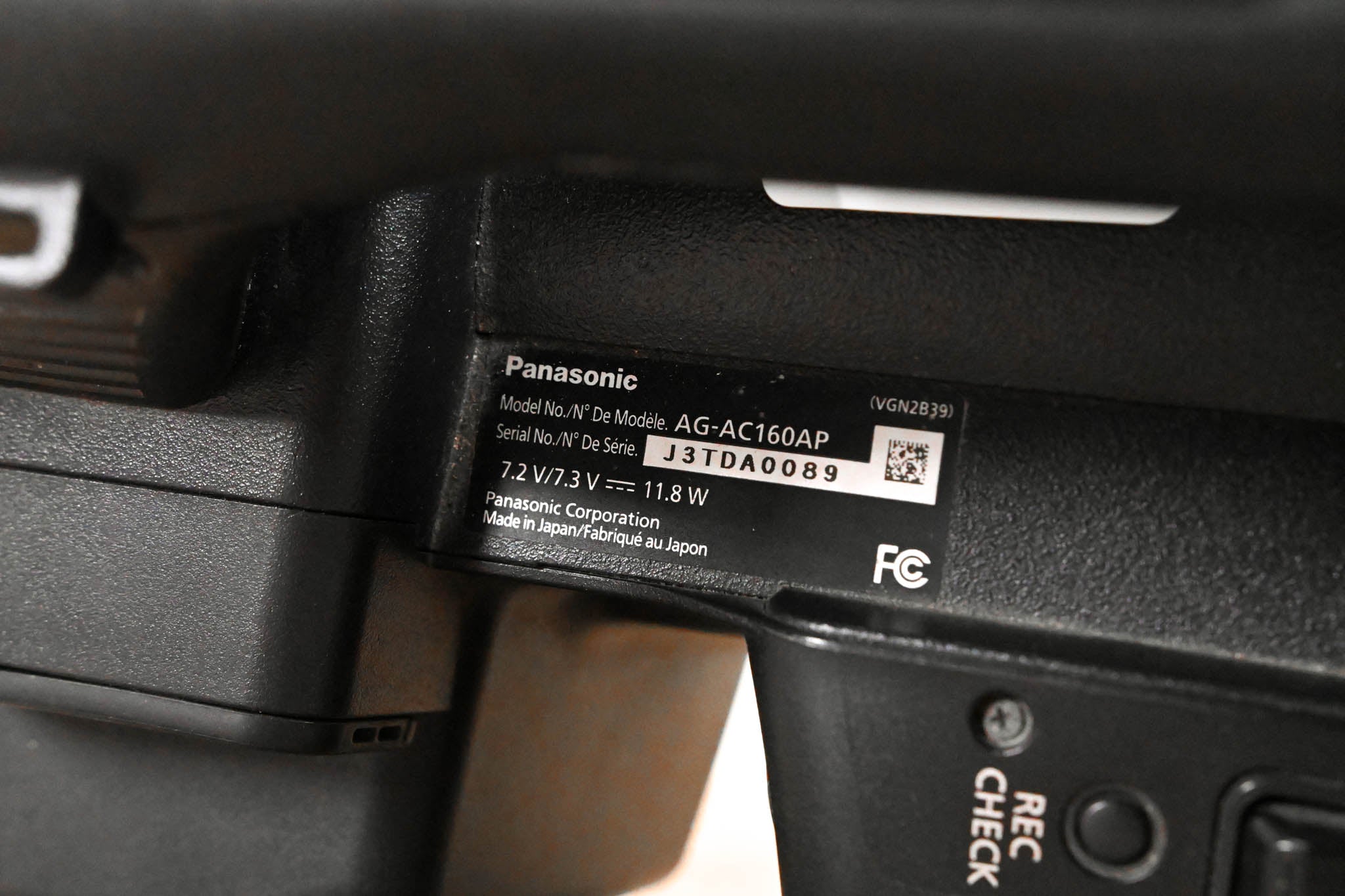 Panasonic AG-AC160AP AVCCAM HD Handheld Camcorder