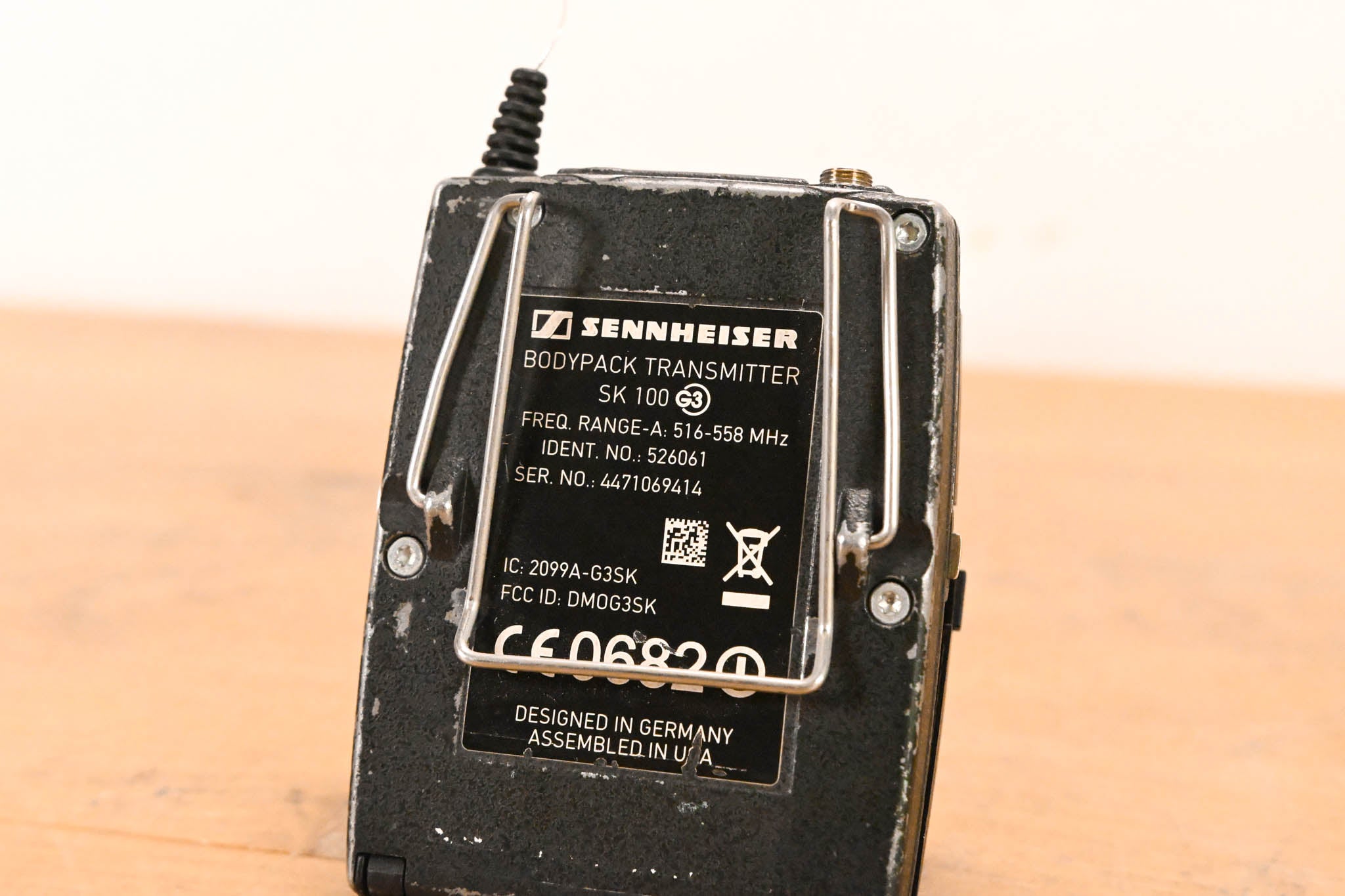 Sennheiser ew 100 G3 Bodypack Wireless System - A Range NO POWER SUPPLY