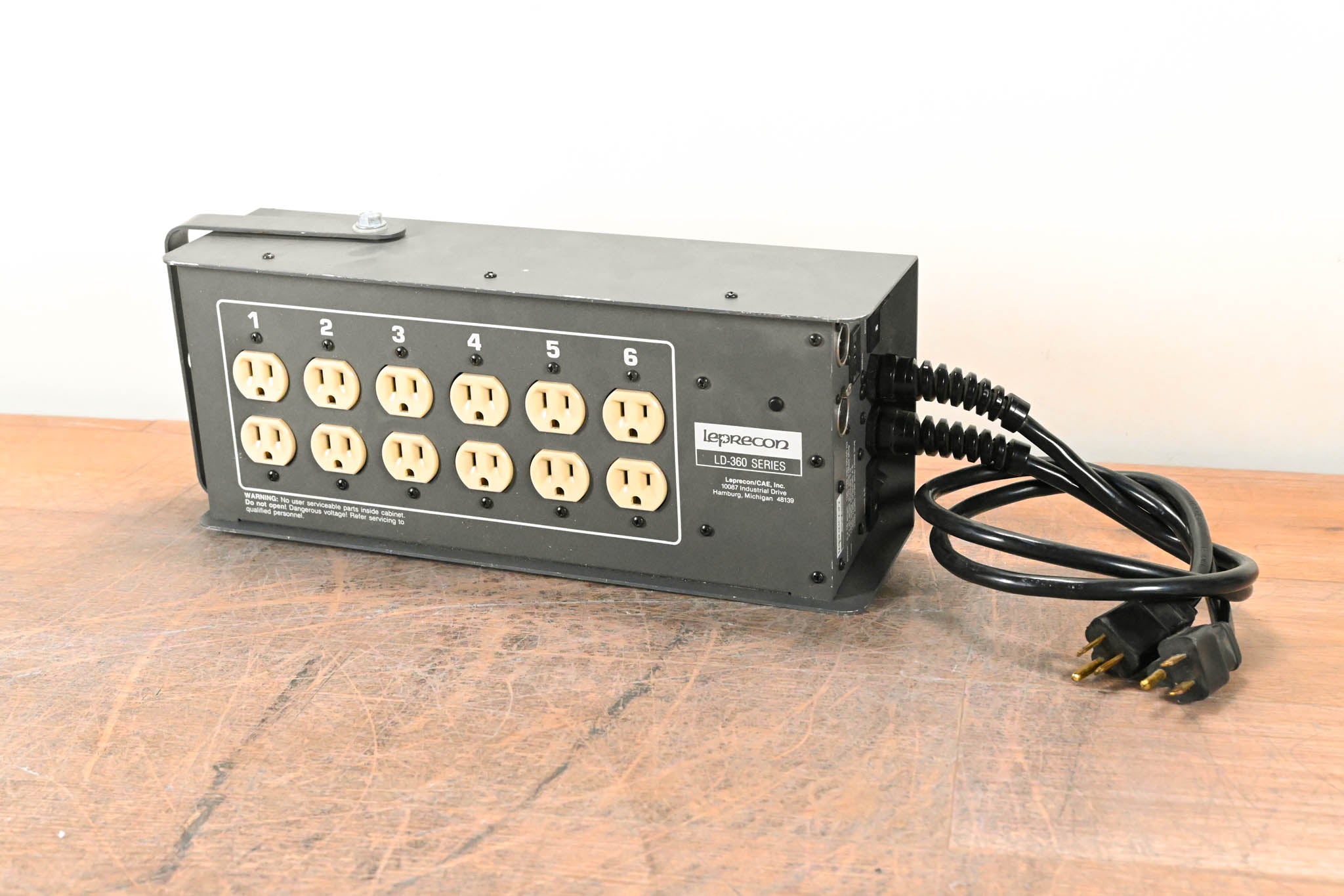 Leprecon LD-360-MPX-HP 6-Channel Edison DMX Dimmer