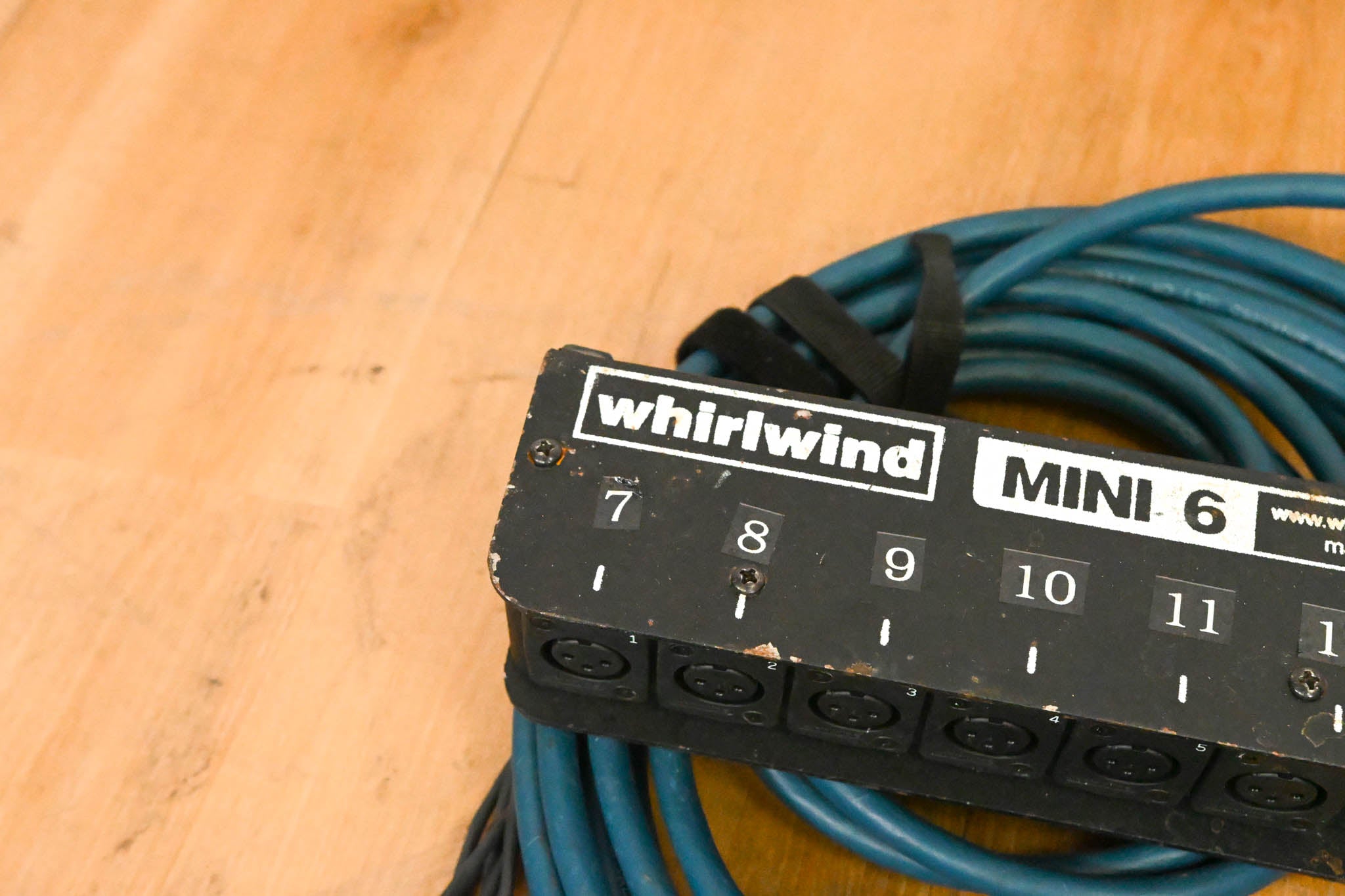 Whirlwind MS-6-M-NR-025 Mini 6 6-Channel Low-Profile Drop Snake - 25 ft
