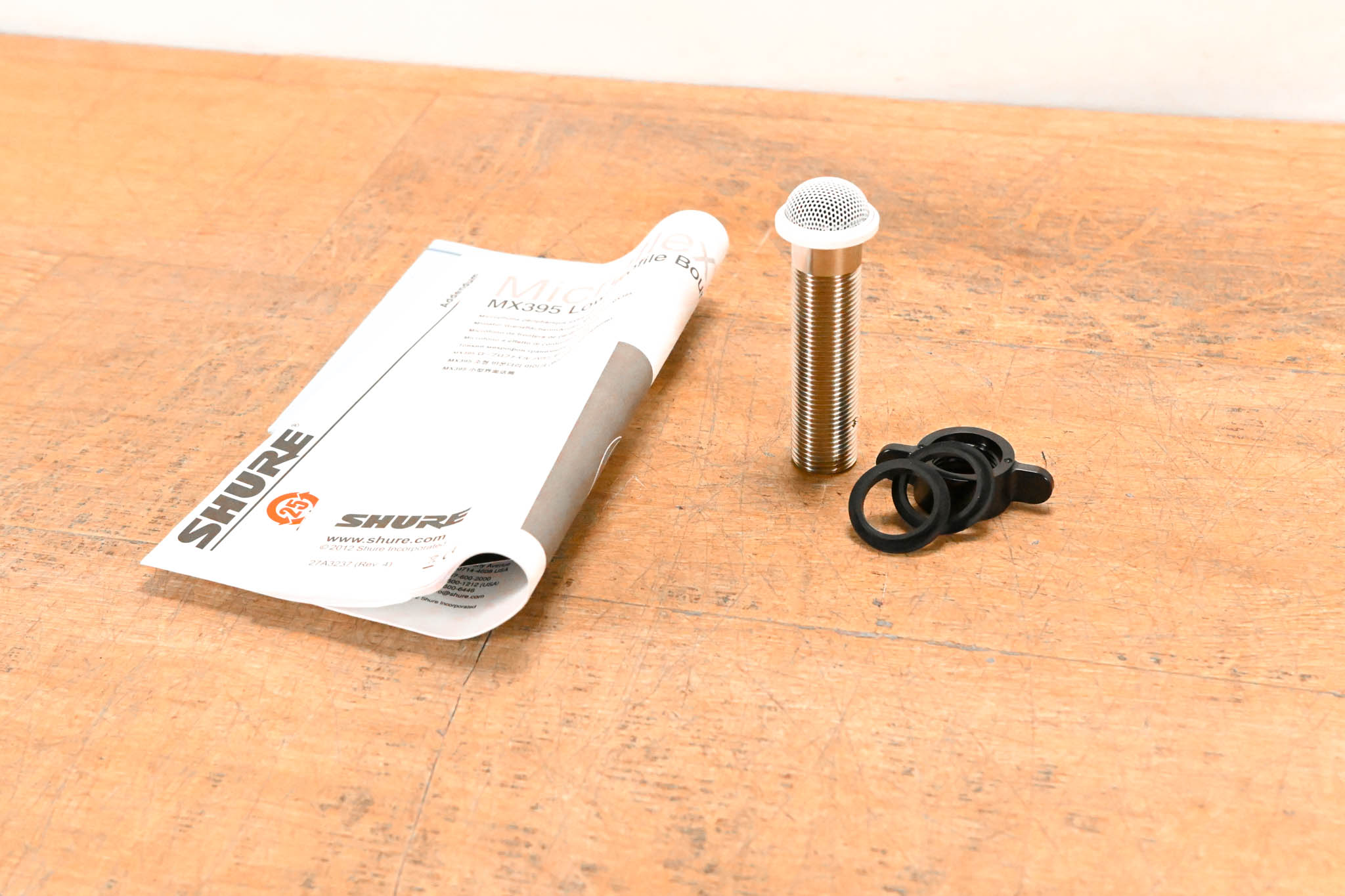 Shure MX395W/O Microflex Low Profile Boundary Microphone