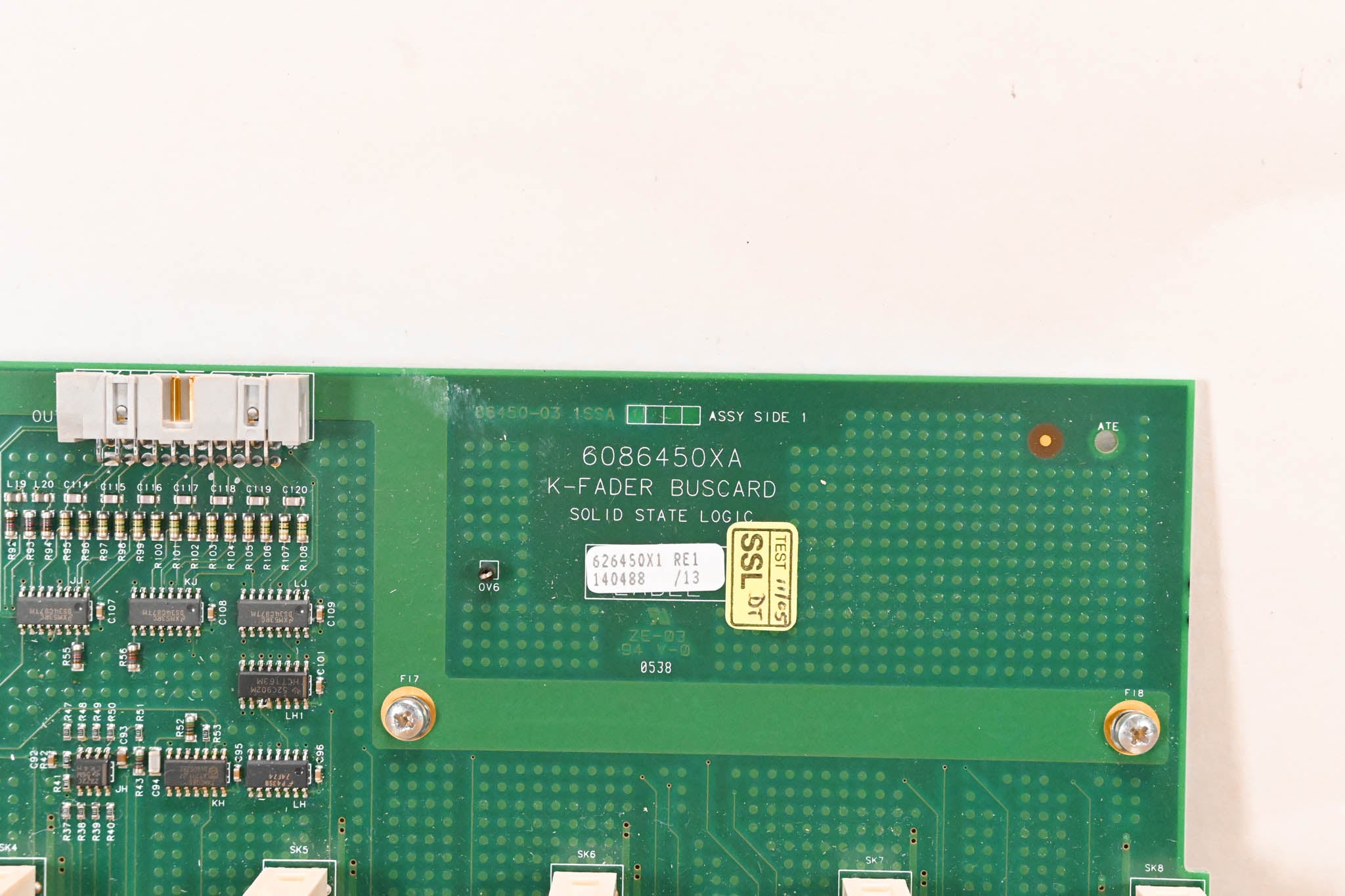 Solid State Logic SSL C300 HD K-Fader Buscard