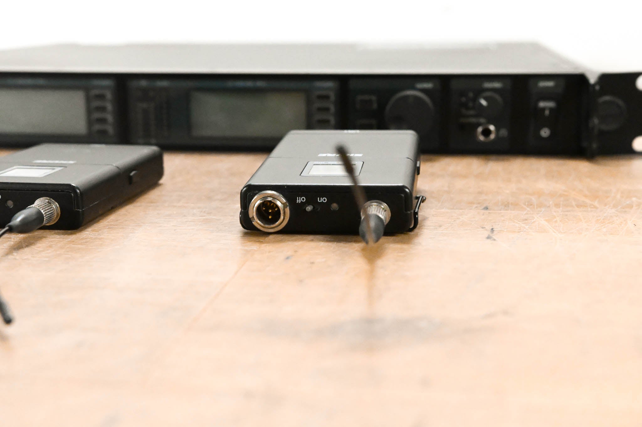 Shure UR4D Wireless Receiver w/ two UR1 Belt Packs - L3 Band