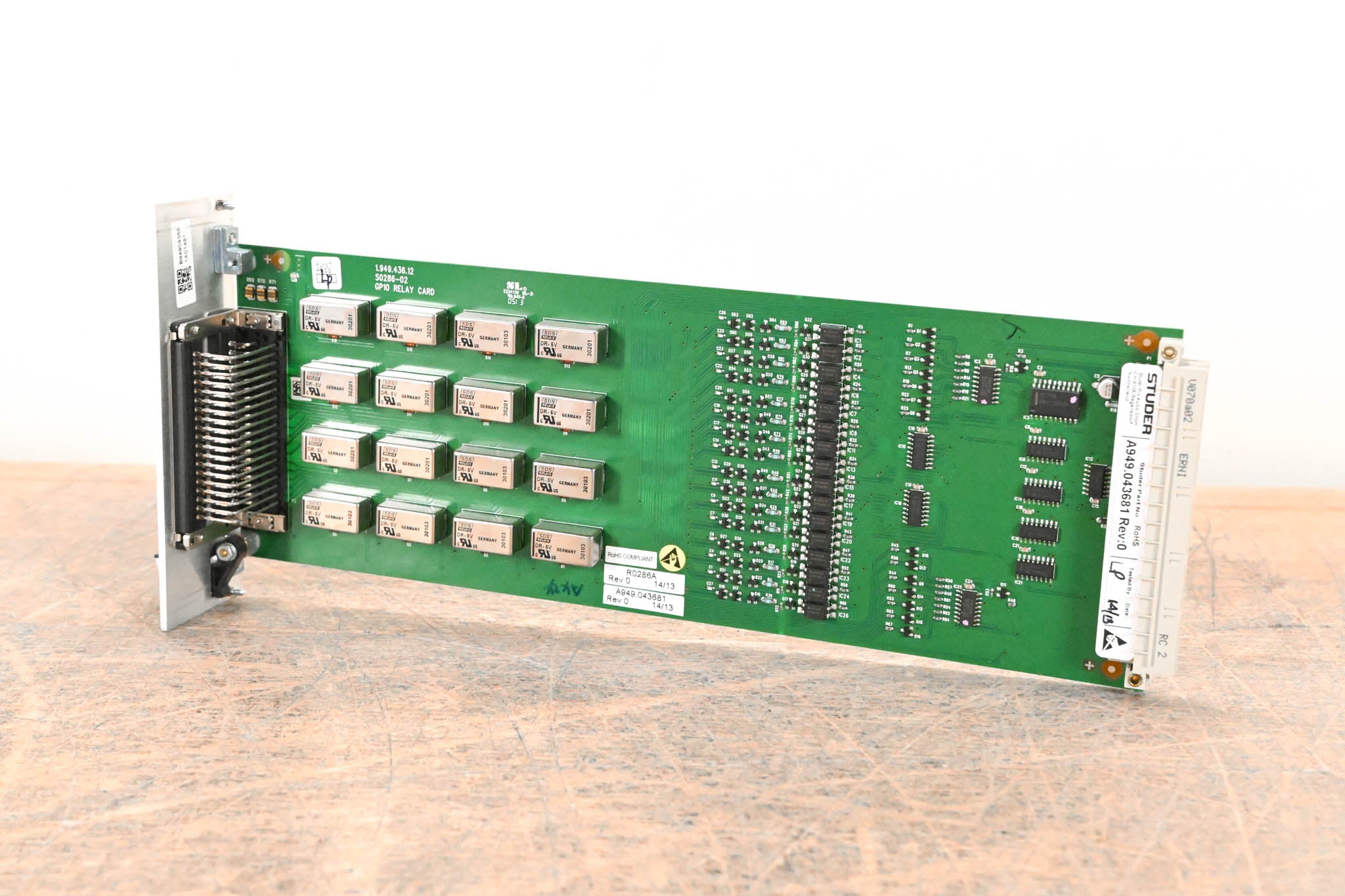 Studer GPIO Card GPIO Card with Relay Outputs