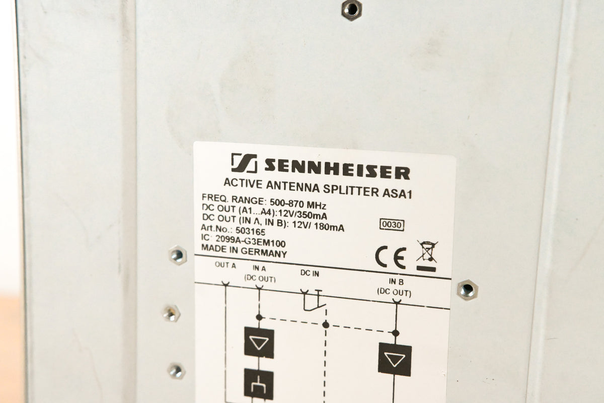Sennheiser ASA 1 Active Antenna Splitter - 500-870 MHz (NO POWER SUPPLY)