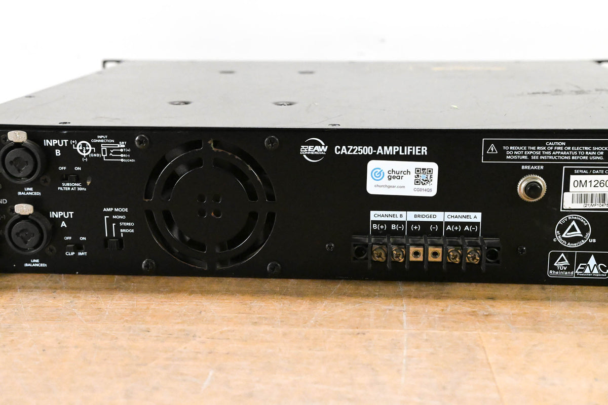EAW CAZ2500 Stereo Power Amplifier