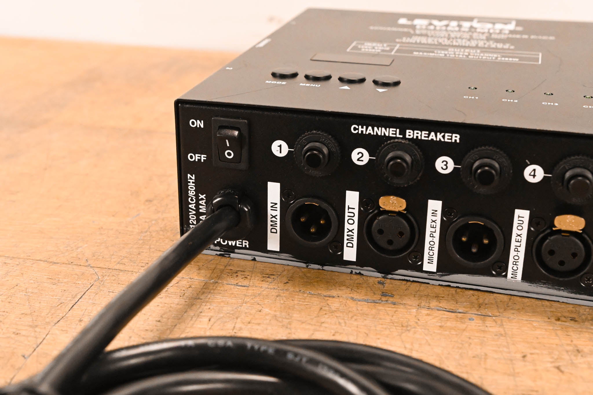 Leviton D4DMX-MD3 4-Channel Programmable Dimmer Pack