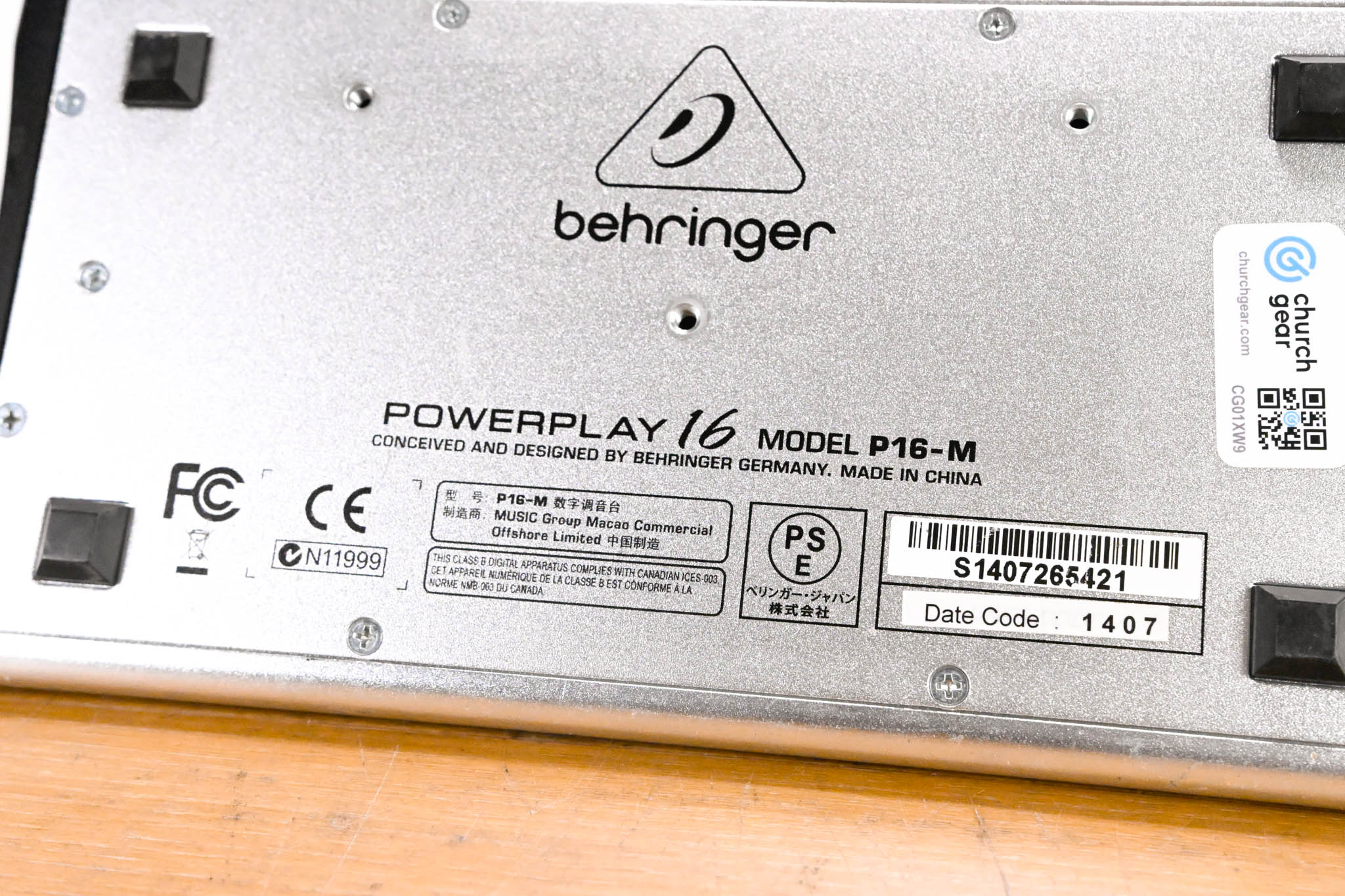 Behringer Powerplay P16-M 16-Channel Digital Personal Mixer