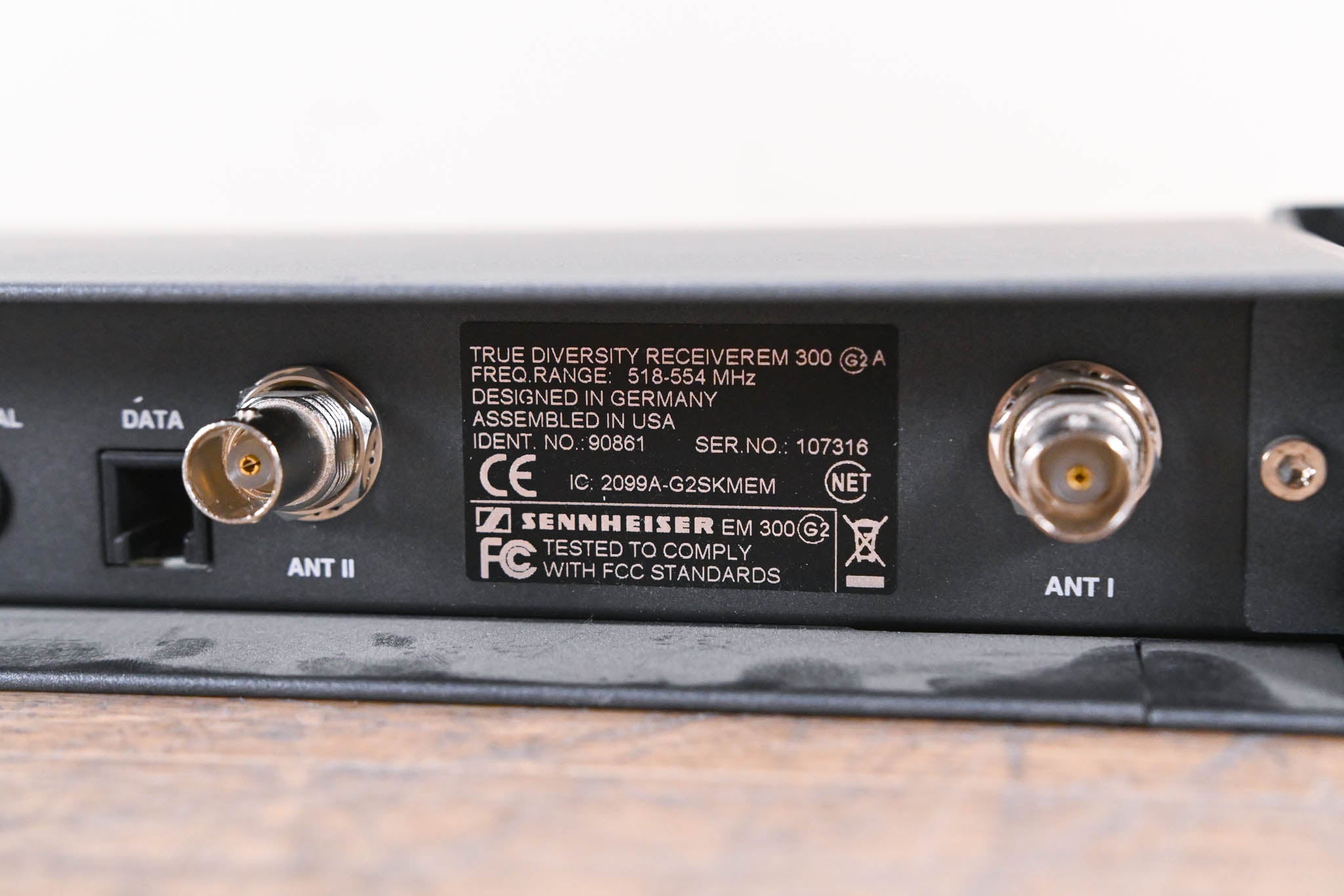 Sennheiser EM 300 G2 Wireless Receiver - 518-554 MHz (NO POWER SUPPLY)