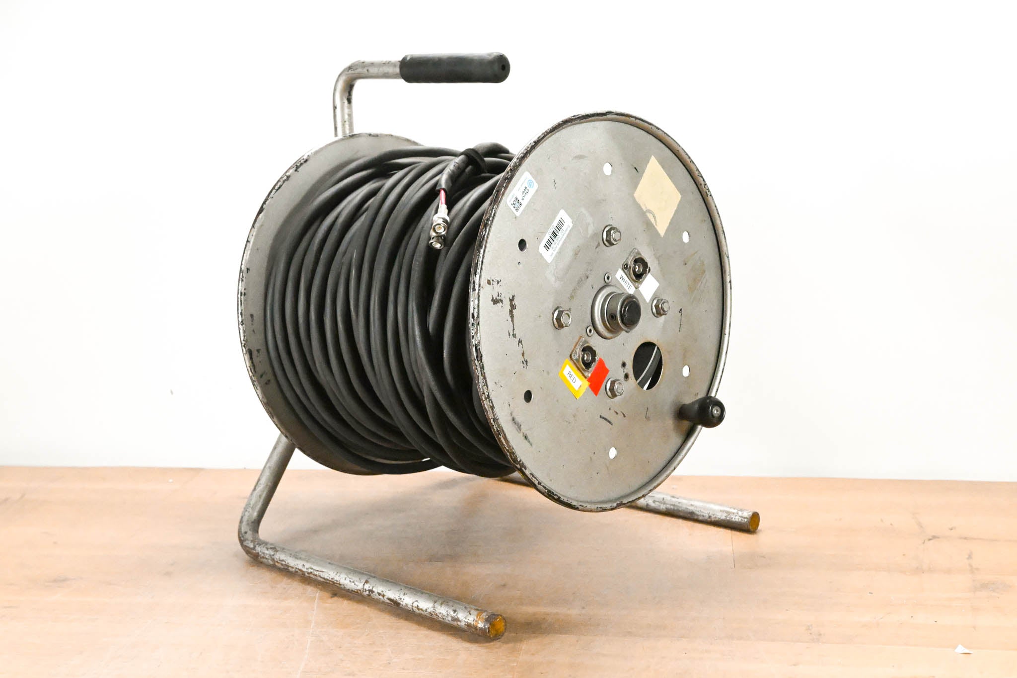 Unbranded 2-Channel SDI Video Cable on Metal Reel w/ BNC Panel - 250'
