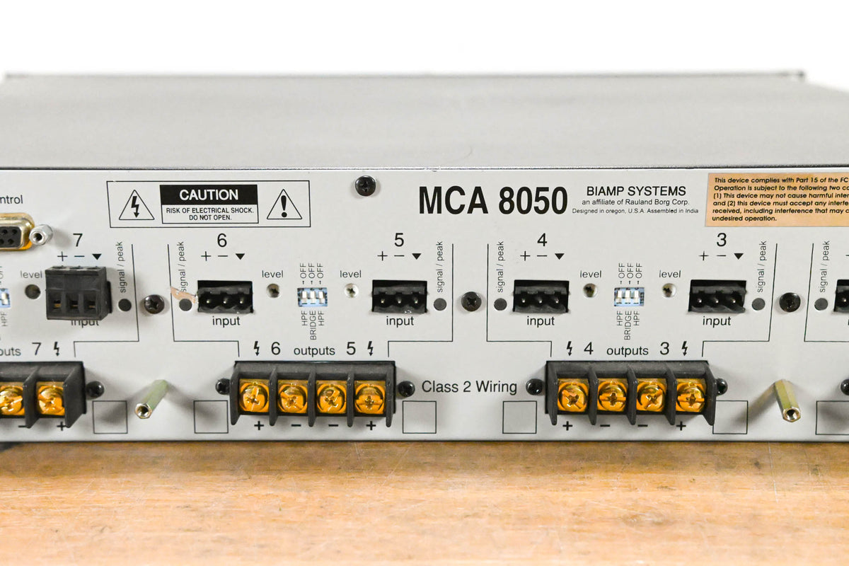 Biamp MCA 8050 8-Channel Amplifier