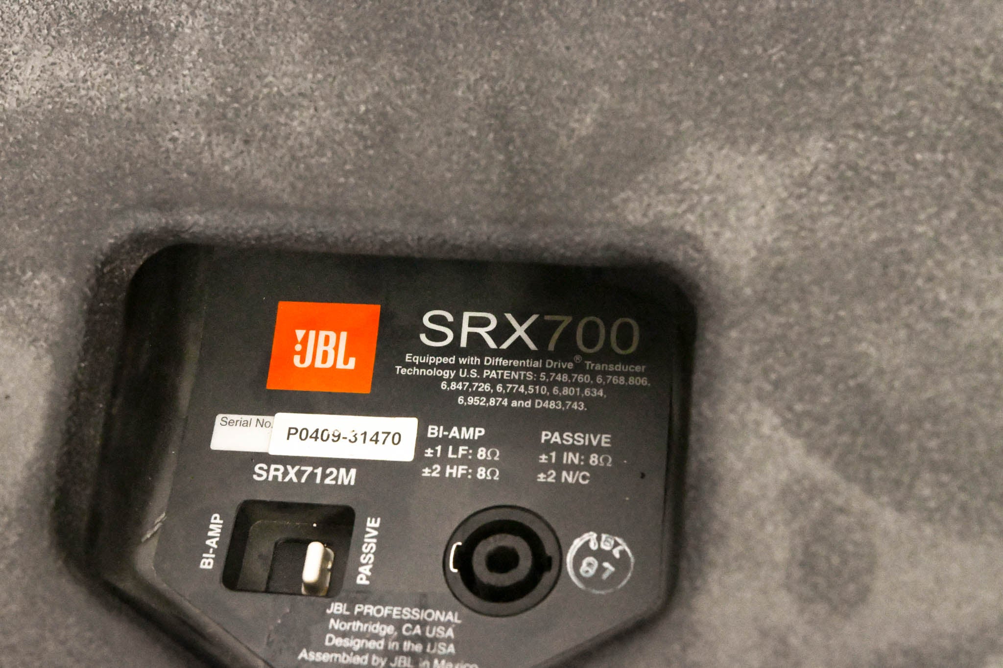 JBL SRX712M 12" High-Power Two-Way Passive Stage Monitor