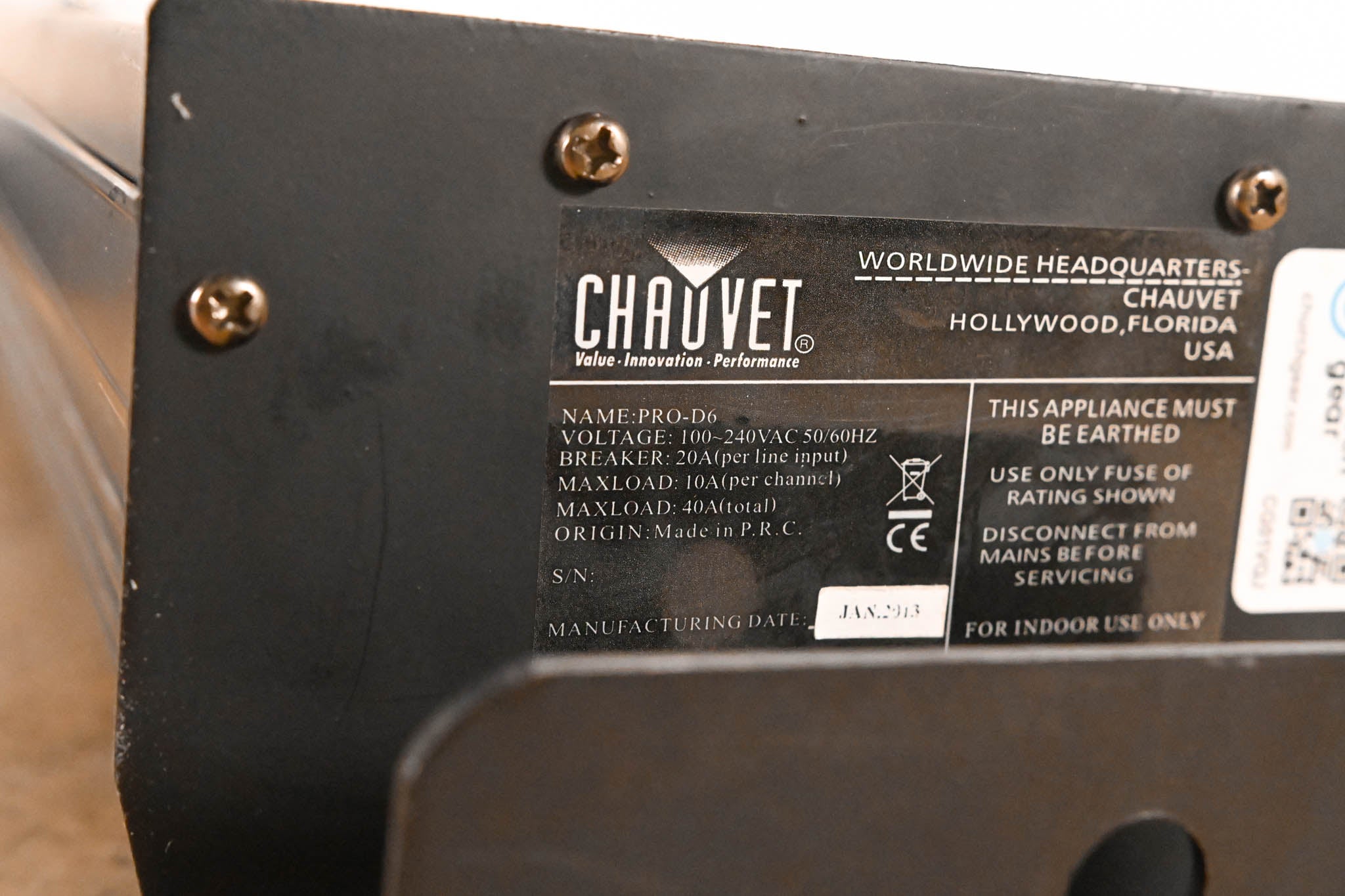 Chauvet Pro-D6 6-Channel DMX-512 Dimmer/Switch Pack