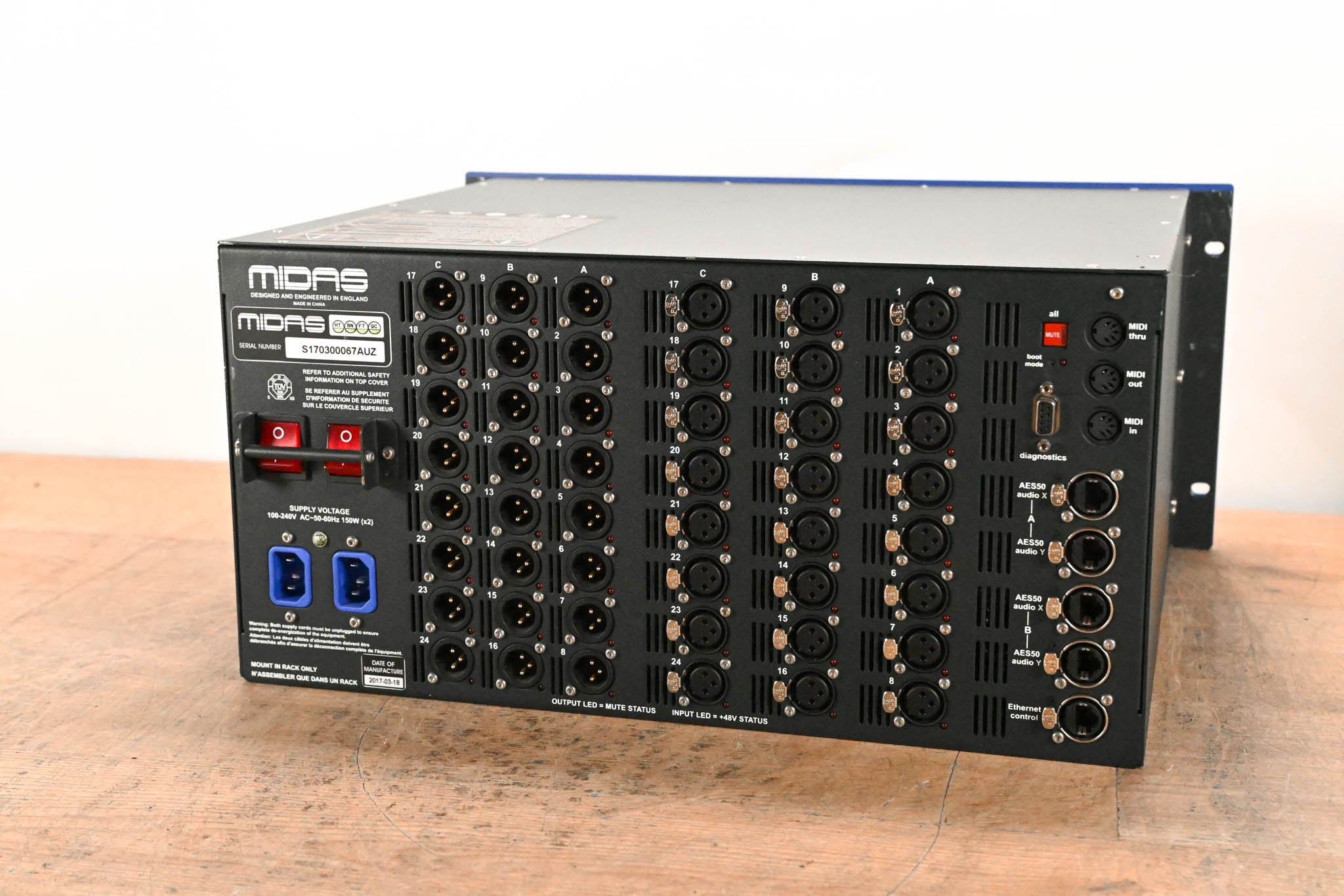 Midas DL231 24x24 Active Microphone Splitter