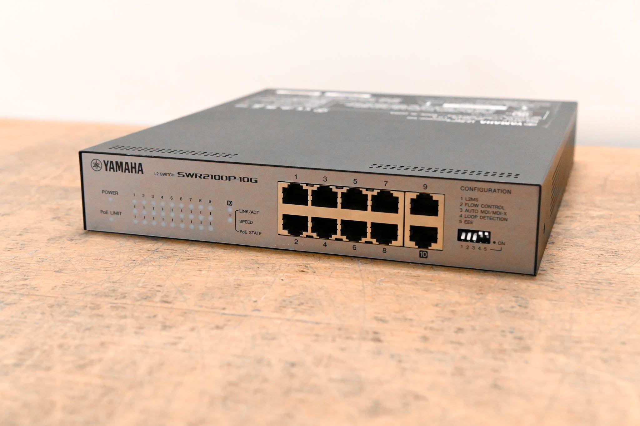 Yamaha SWR2100P-10G 10-port L2 Network Switch with PoE