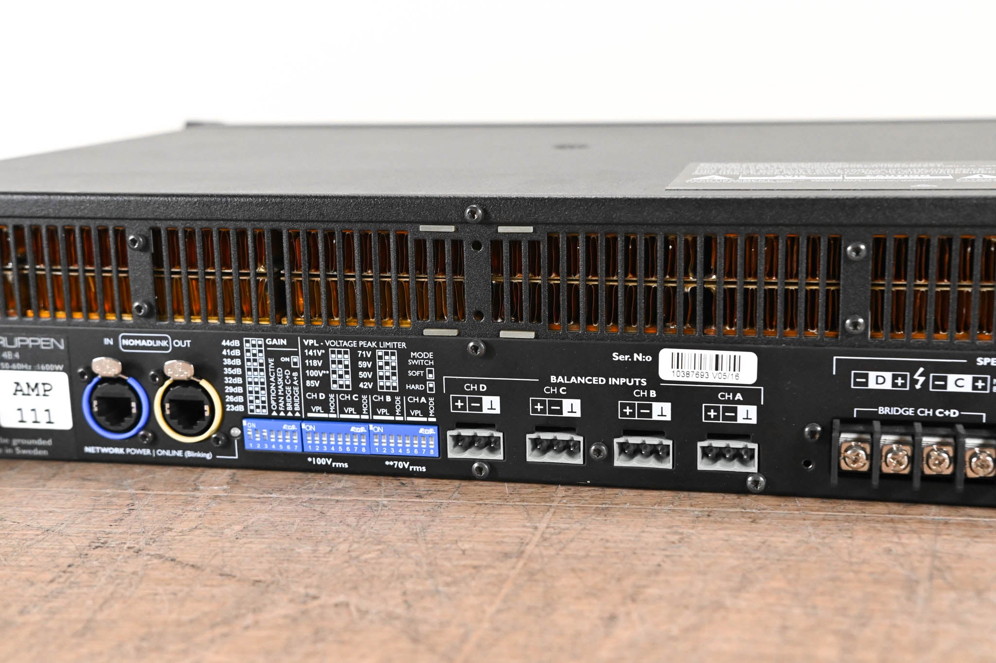 Lab Gruppen C 48:4 4800W 4-Channel Power Amplifier