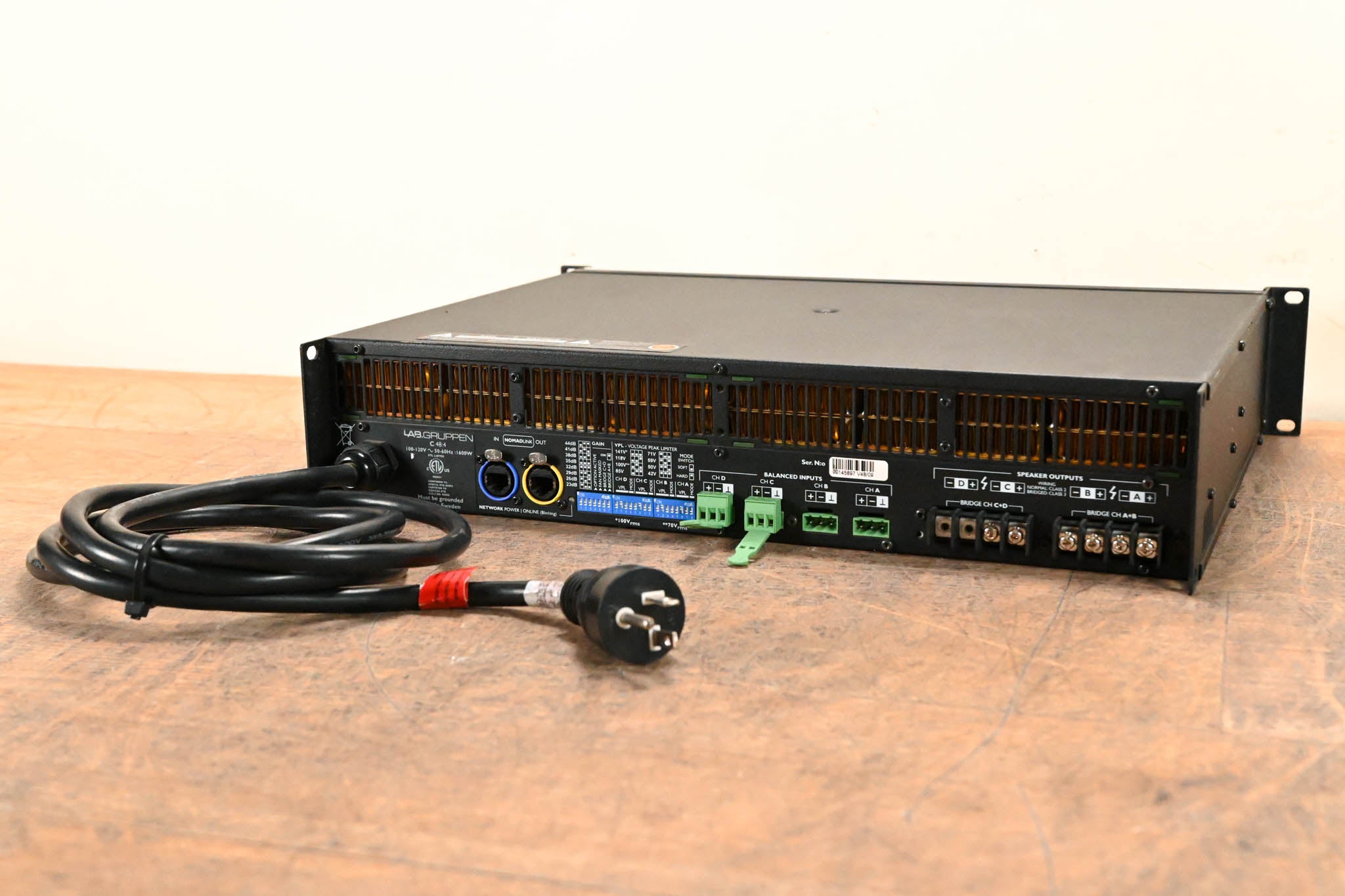 Lab Gruppen C 48:4 4800W 4-Channel Power Amplifier
