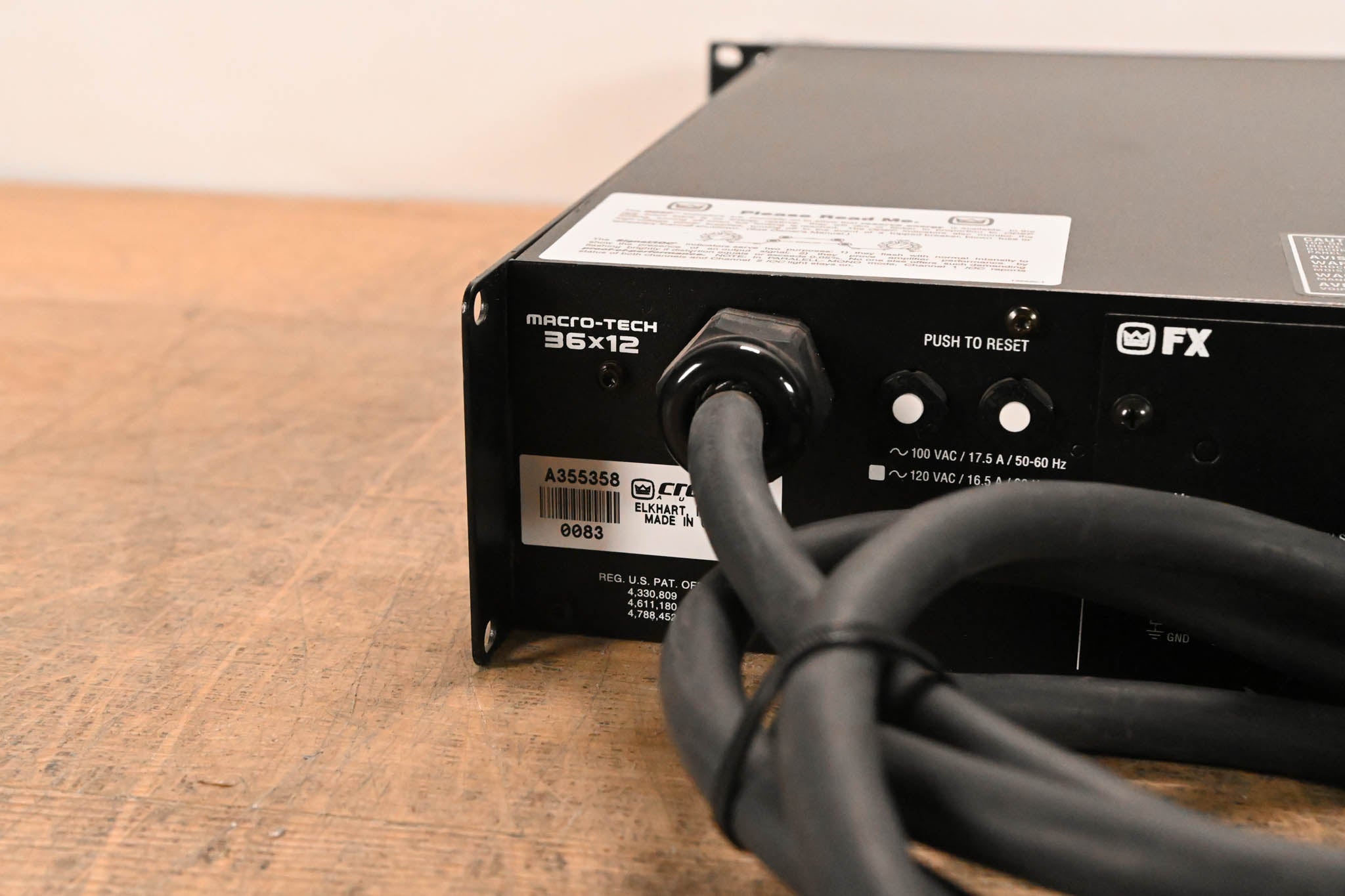 Crown Macro-Tech 36x12 2-Channel Power Amplifier